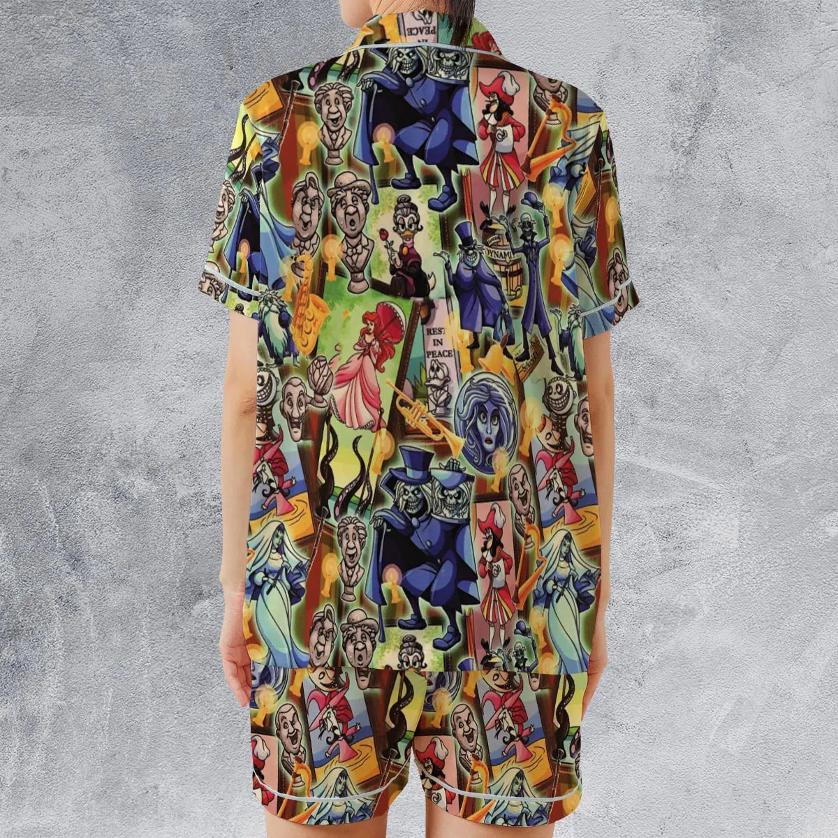 Satin Short-Sleeve Pajamas Set - BWXLZLG8