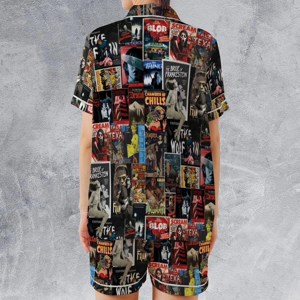 Satin Short-Sleeve Pajamas Set - RZF9KXCF