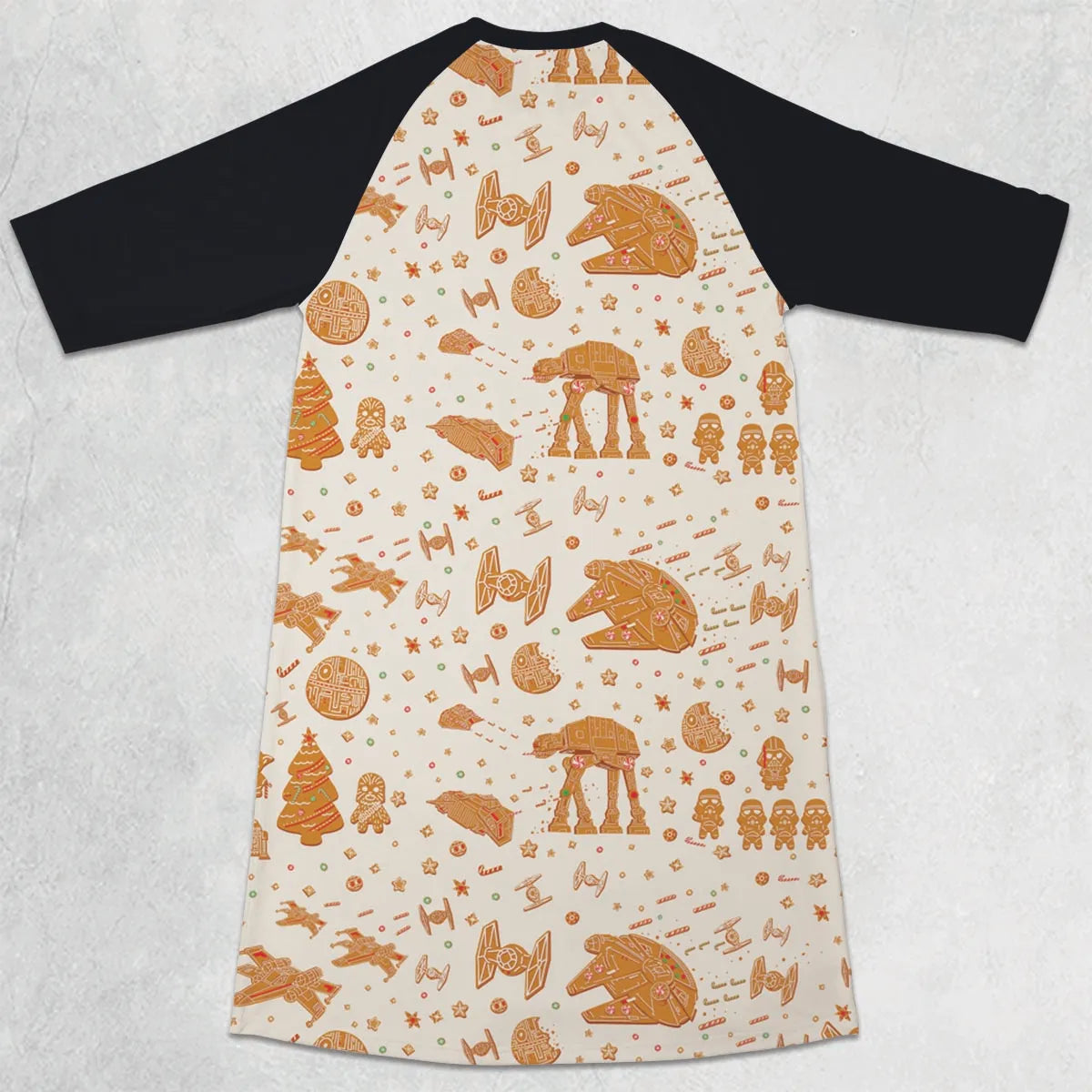 3/4 Sleeve Raglan Dress - UMT1YXYQ