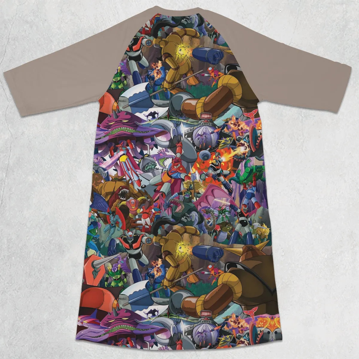 3/4 Sleeve Raglan Dress - V73JKBRF