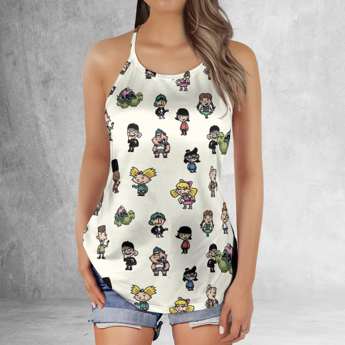 Criss Cross Tank Top - AGFQCF92