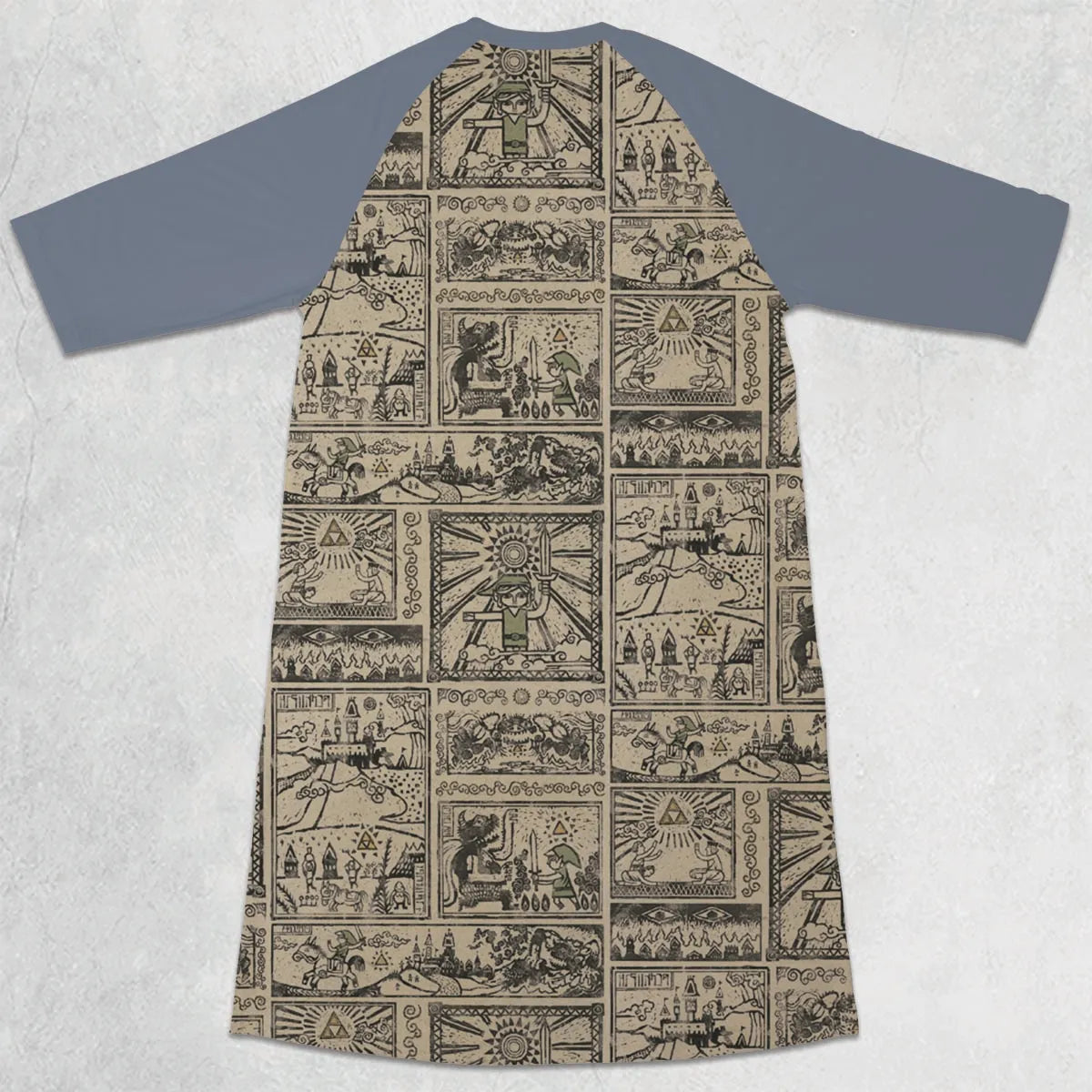 3/4 Sleeve Raglan Dress - DW9E91CJ