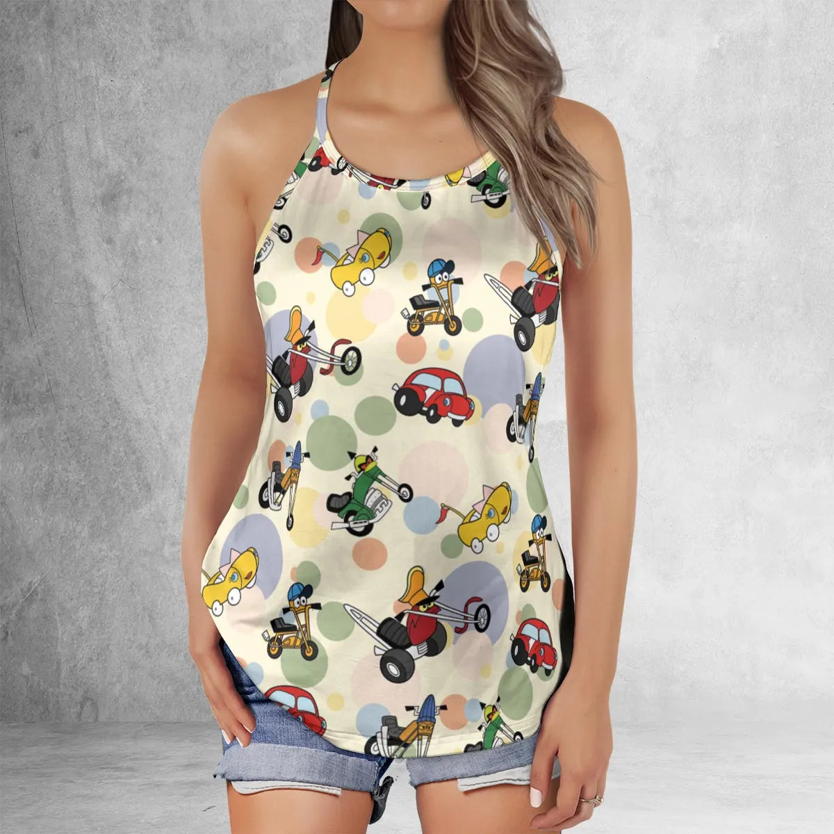 Criss Cross Tank Top - CN4QTDFA
