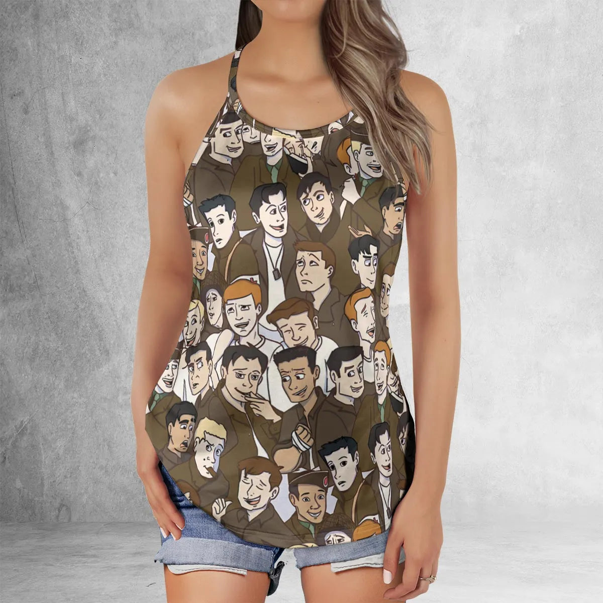 Criss Cross Tank Top - 9ZF75VRD