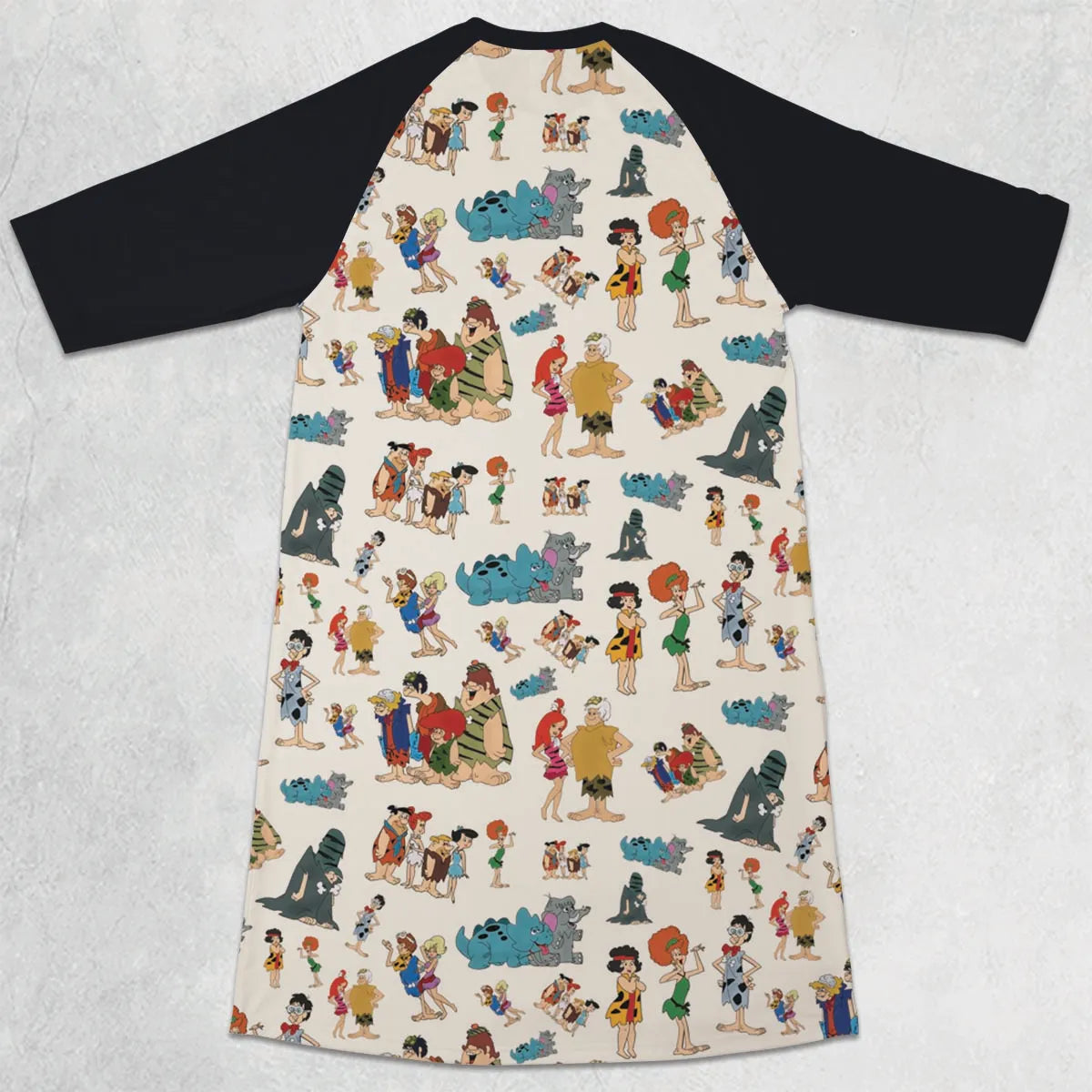 3/4 Sleeve Raglan Dress - 8XTZTHJ3