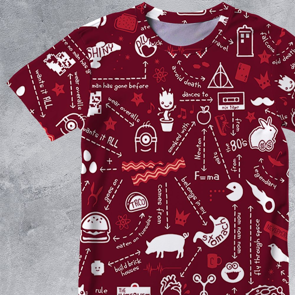All-Over Print Unisex T-Shirt - L4BPP41N -  - 2