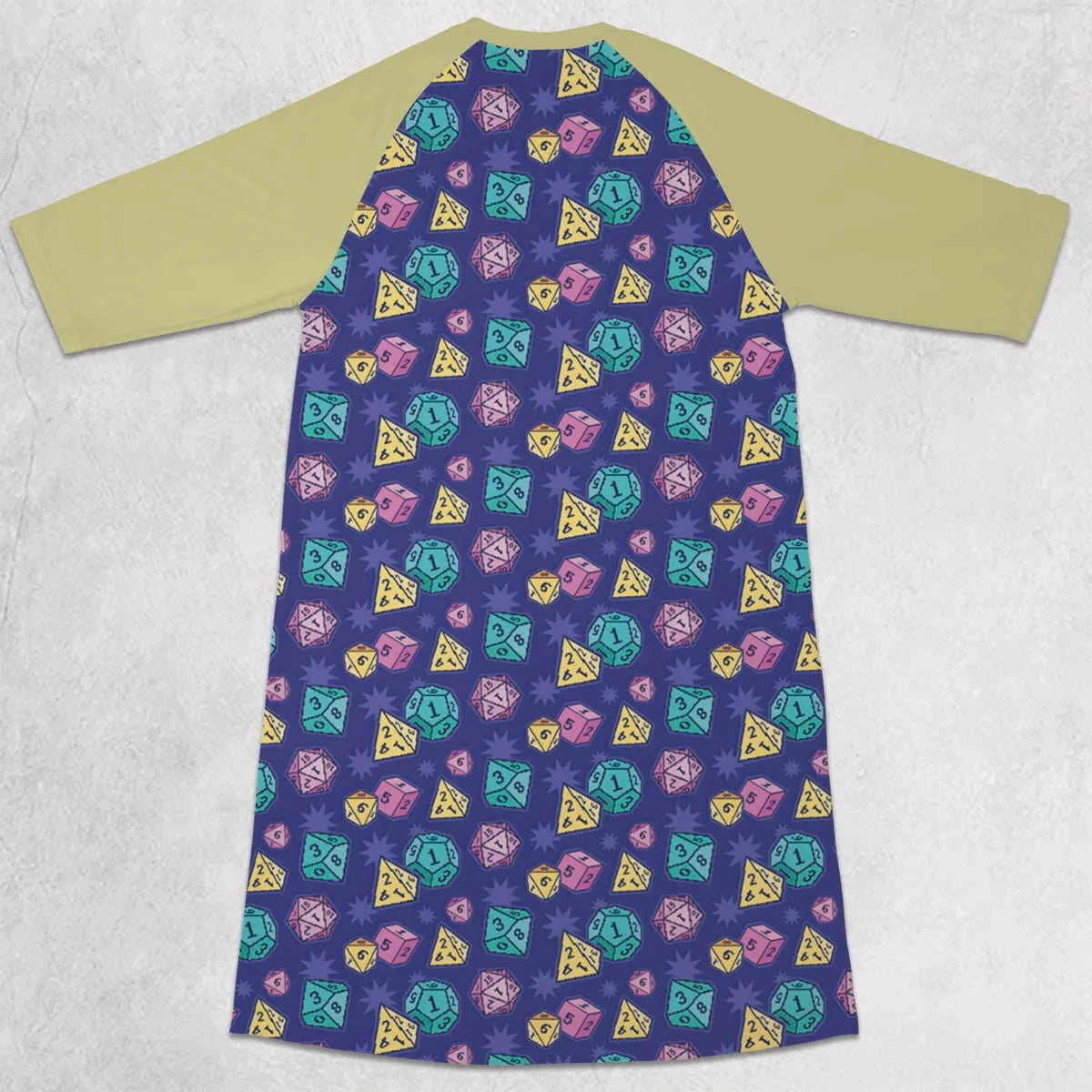 3/4 Sleeve Raglan Dress - 719JE19Z