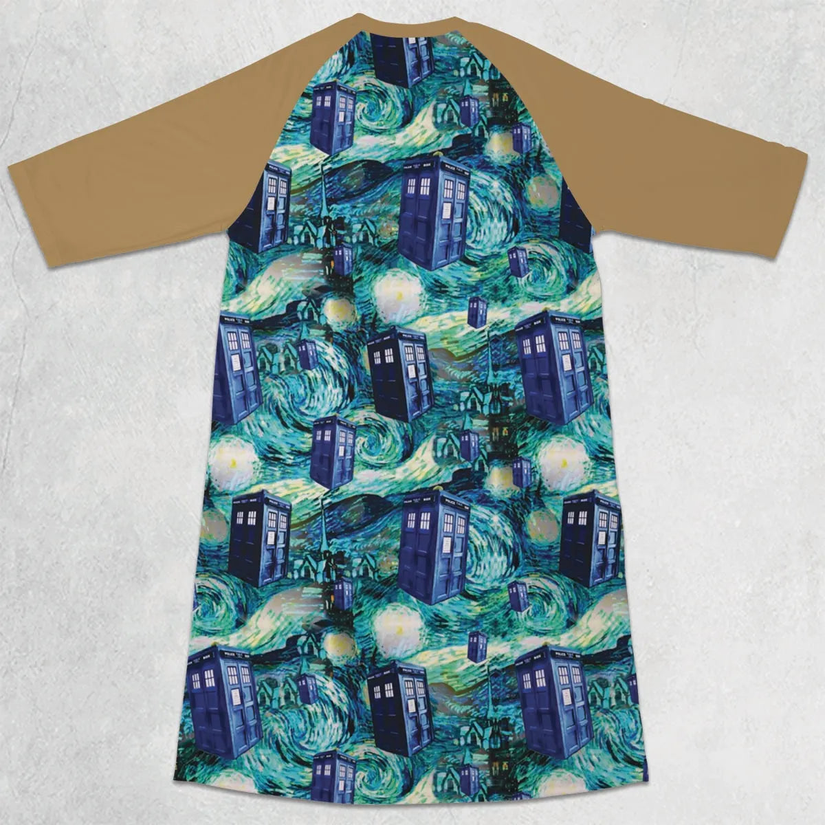 3/4 Sleeve Raglan Dress - 7DKA4PTP