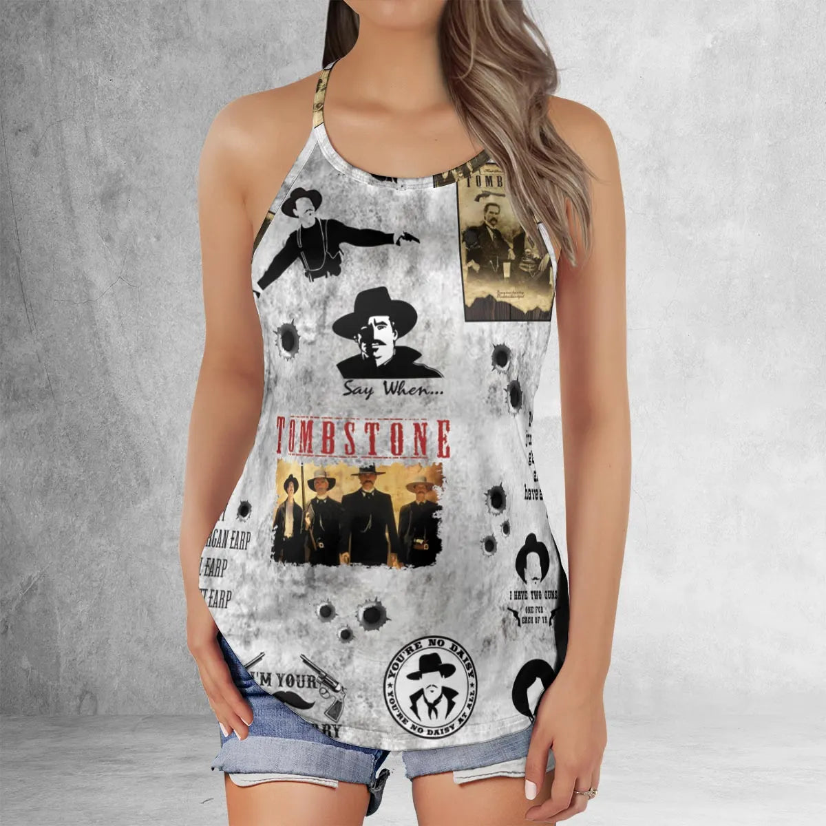 Criss Cross Tank Top - 23M6TMCB