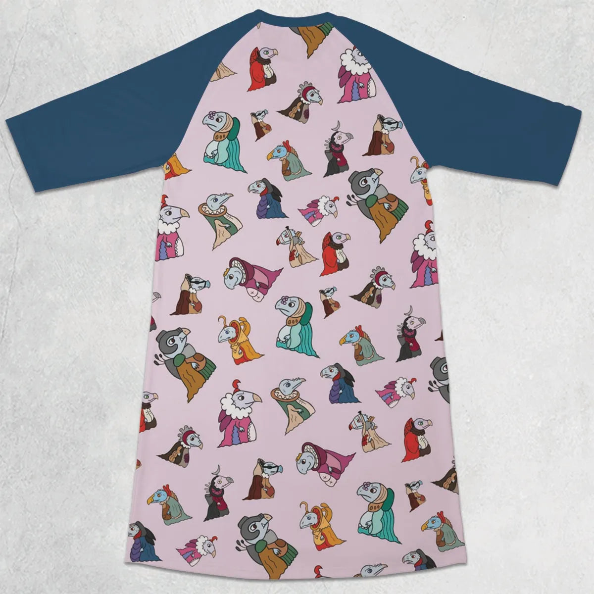 3/4 Sleeve Raglan Dress - D8YWE7TG