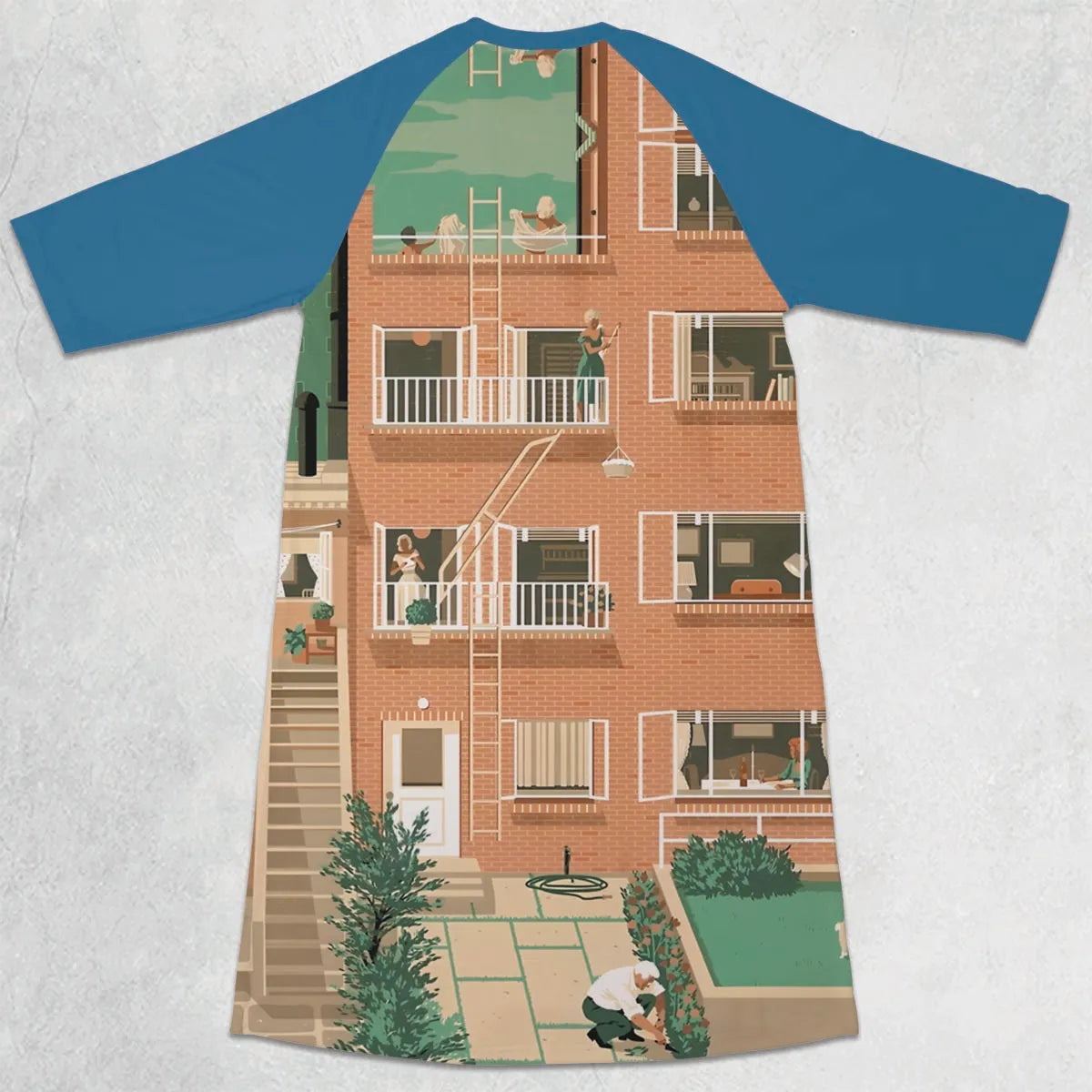 3/4 Sleeve Raglan Dress - UFCKBV1B