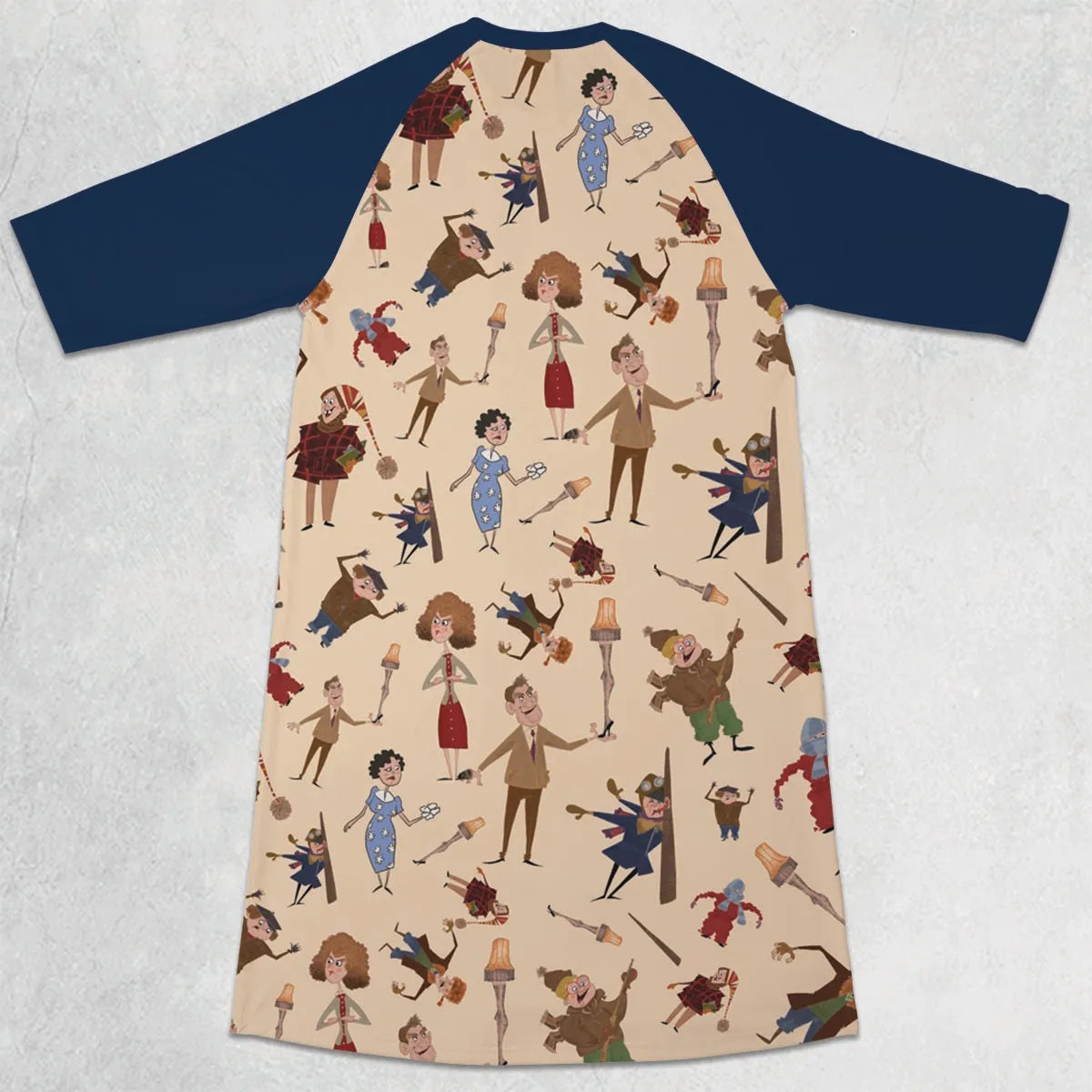 3/4 Sleeve Raglan Dress - N6F2YKJM