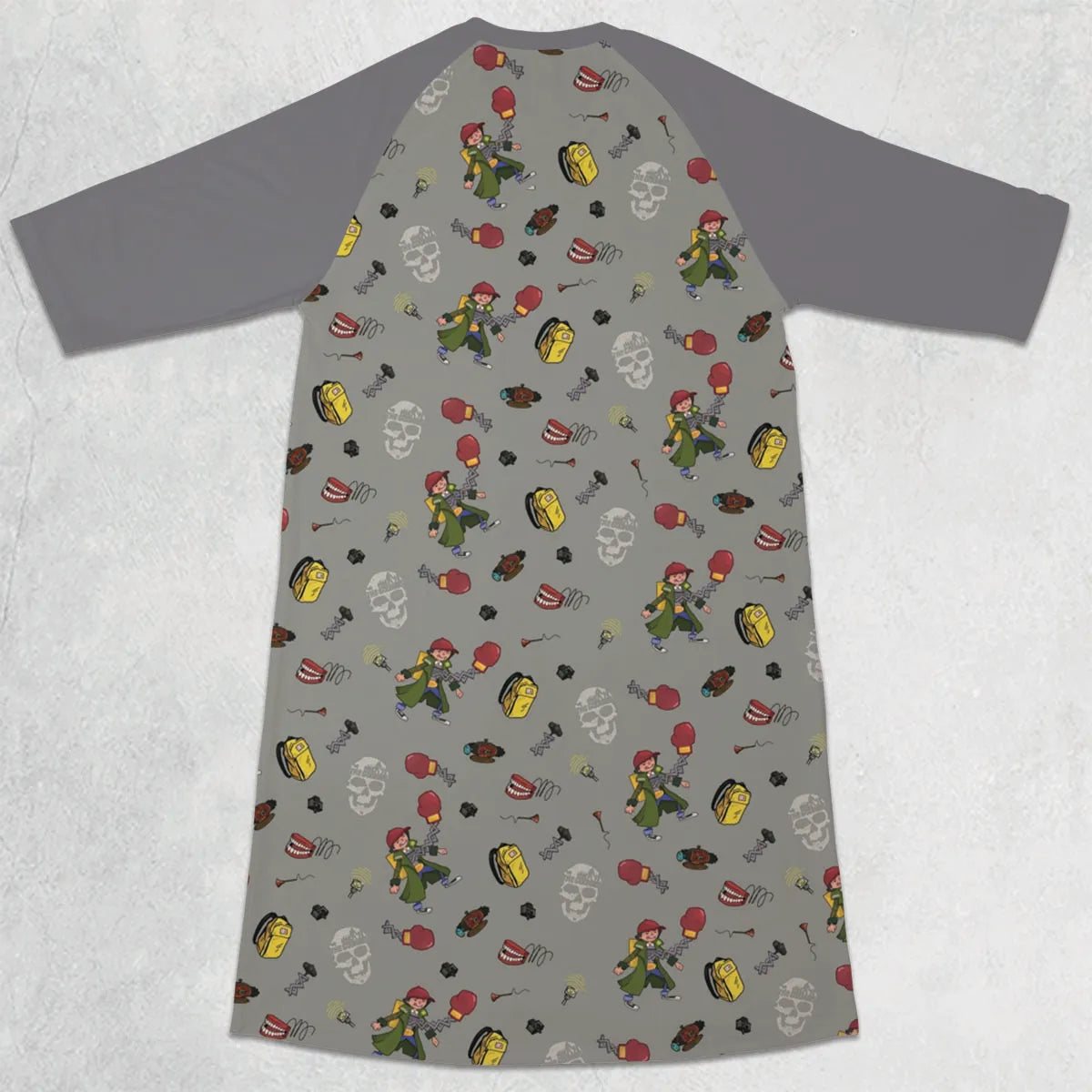 3/4 Sleeve Raglan Dress - FNW1GRAT