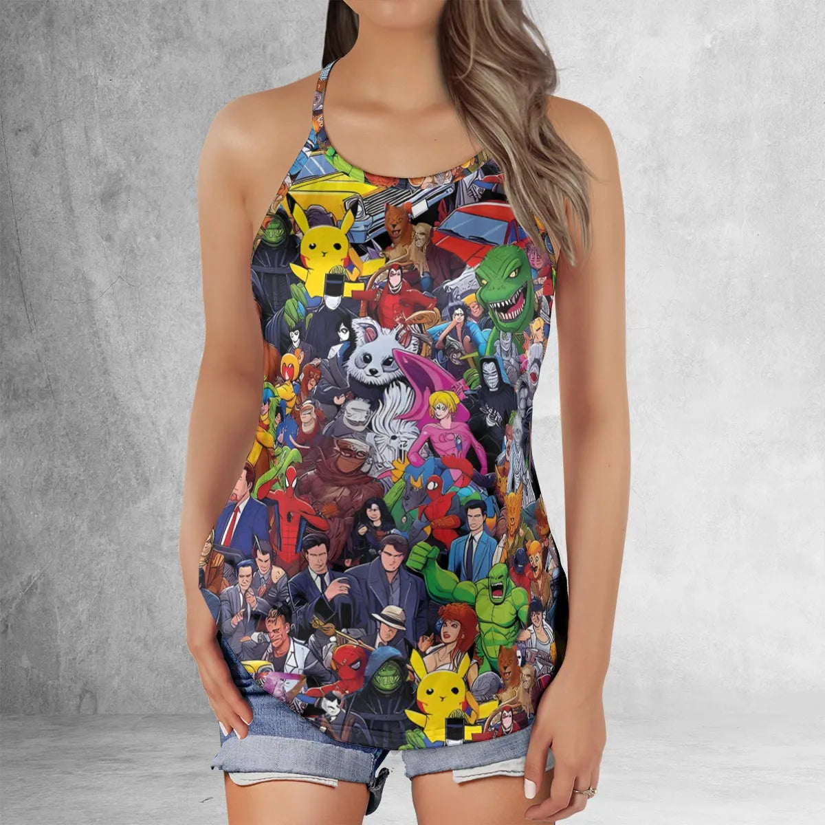 Criss Cross Tank Top - M7MX3MEU