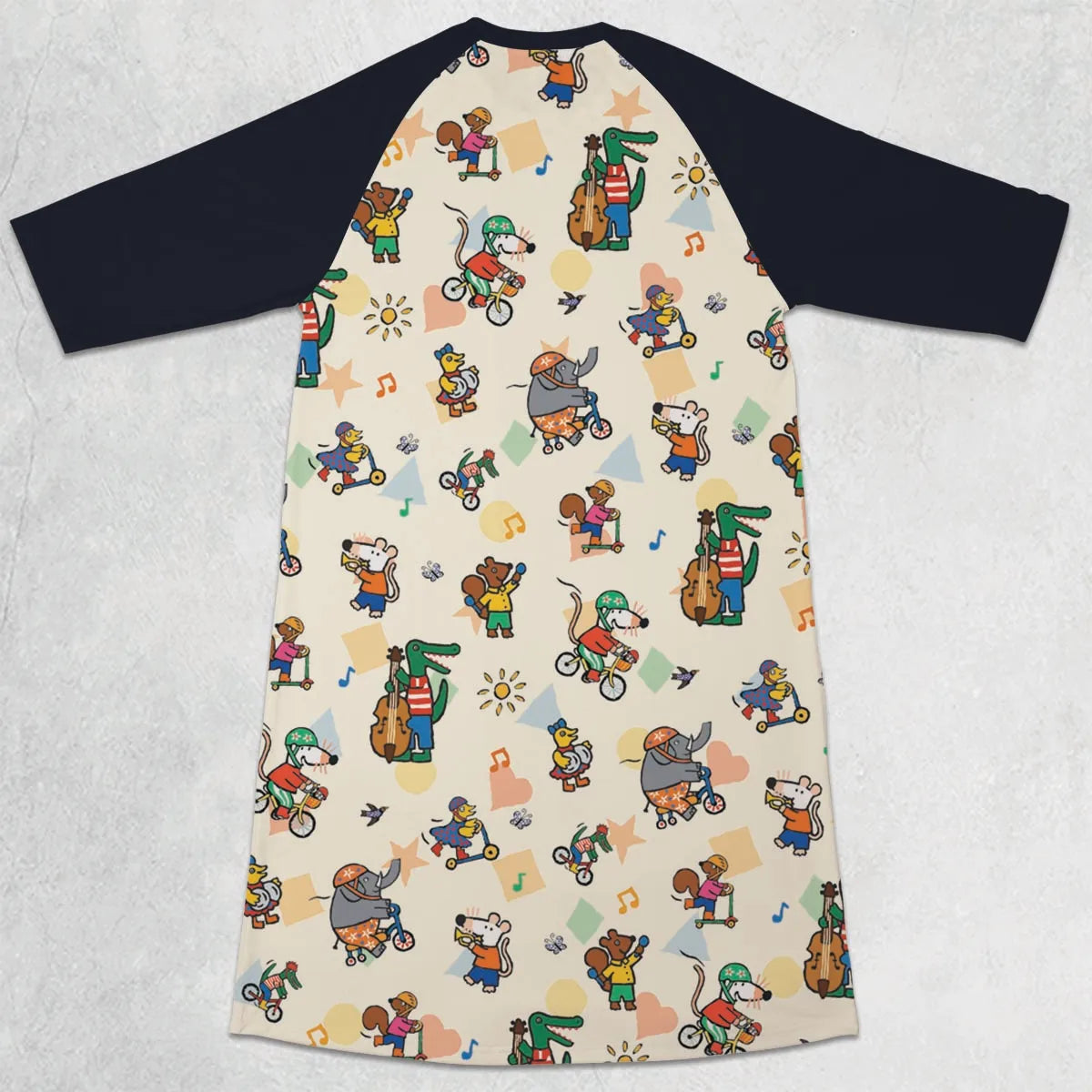 3/4 Sleeve Raglan Dress - HQRU458Z