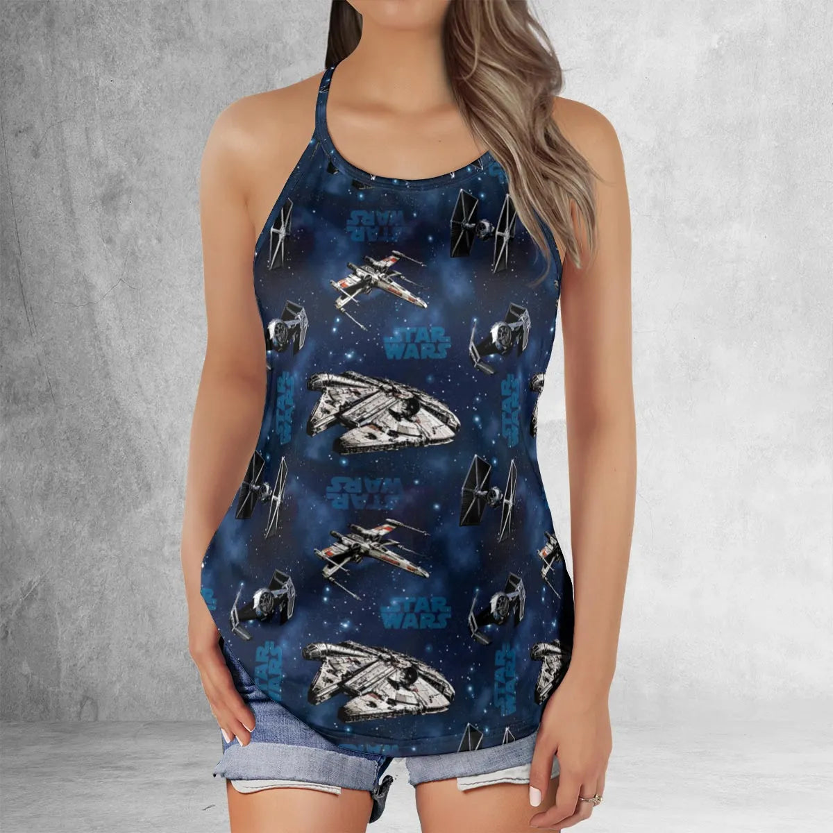 Criss Cross Tank Top - D4HGSXKL