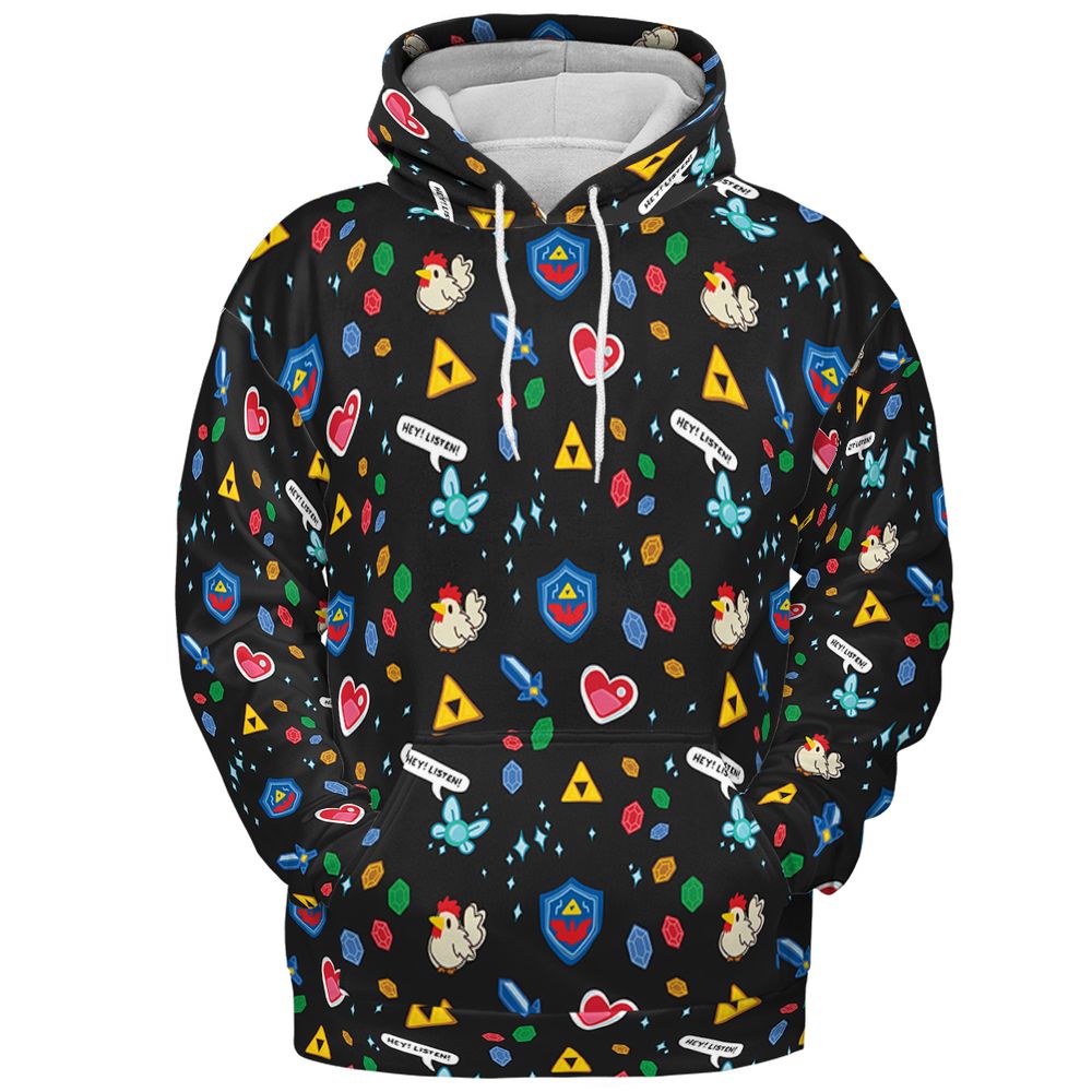 All-over Print Hoodie - ZJ434HGQ -  - 2