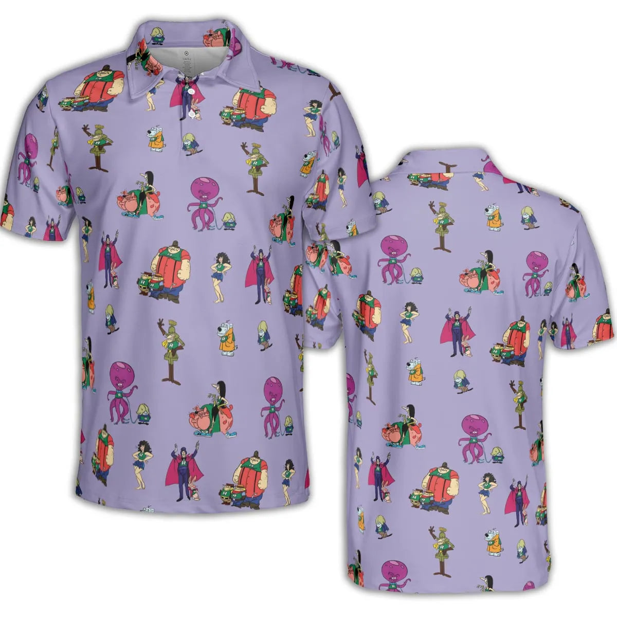 AOP Men/Women Polo Shirt - PUXE3MJ8