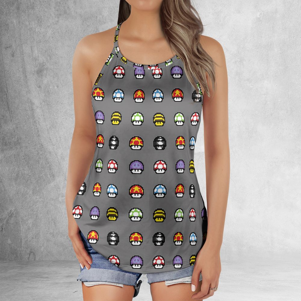 Retro Pixels Mushroom Pattern -  - 2