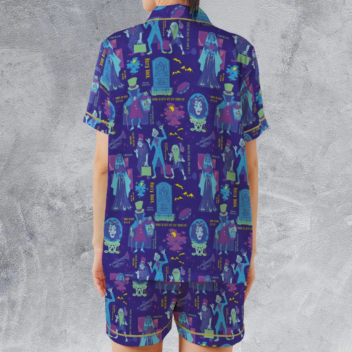 Satin Short-Sleeve Pajamas Set - P6ZCCVGW