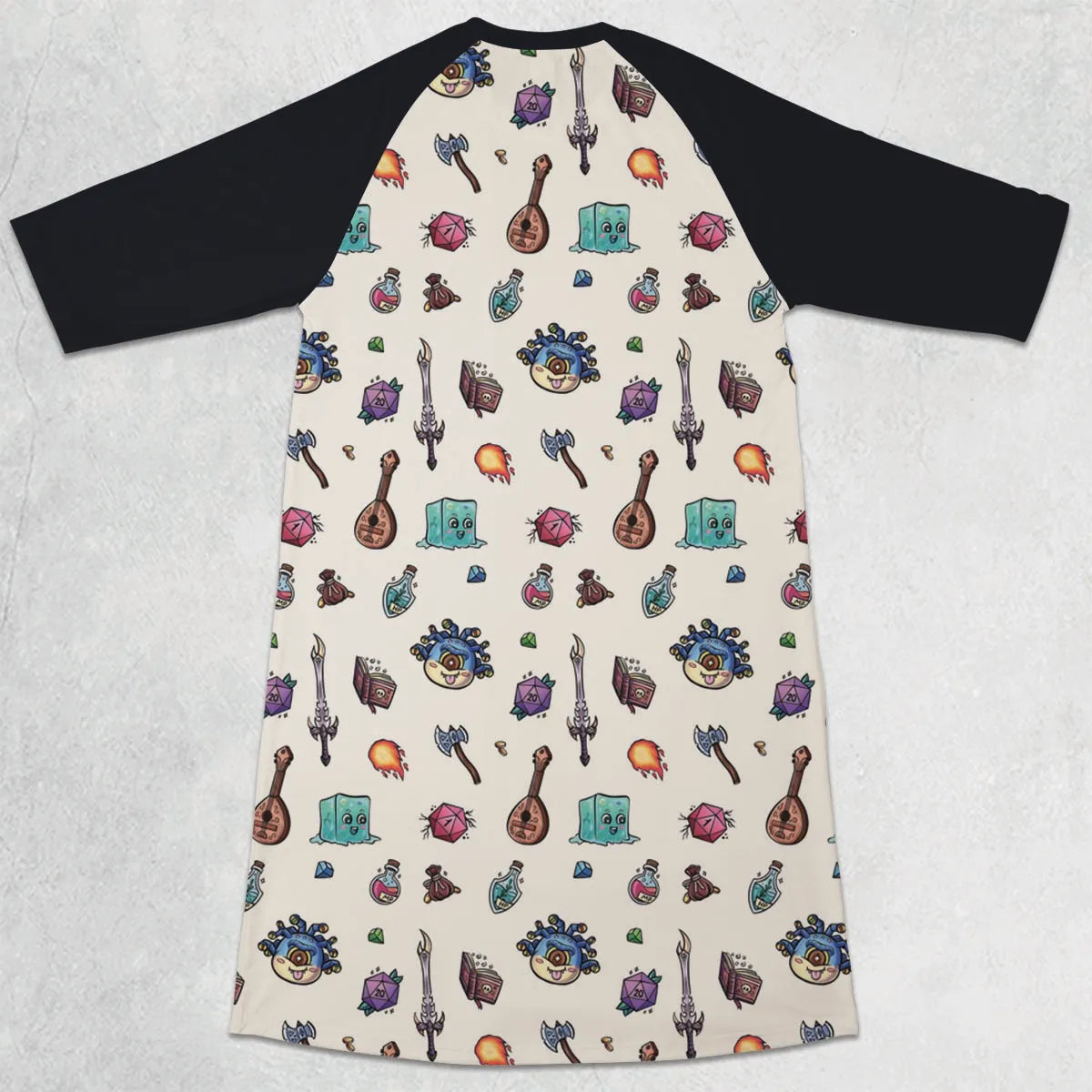 3/4 Sleeve Raglan Dress - 7U9FAYPD
