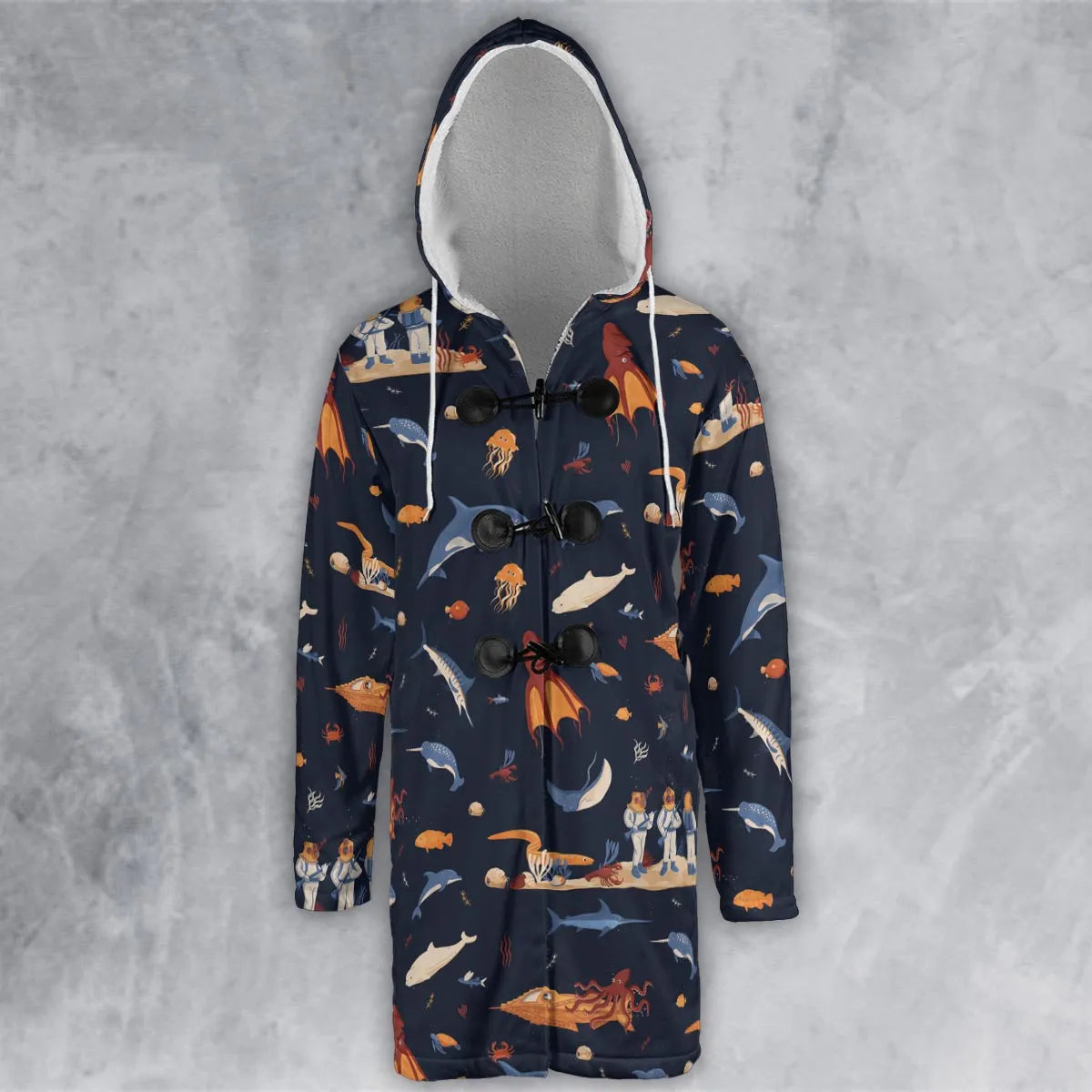 Hooded Cloak Coat - B8EKSJQH