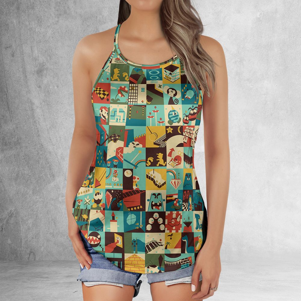 Criss Cross Tank Top - H458JQDK -  - 2