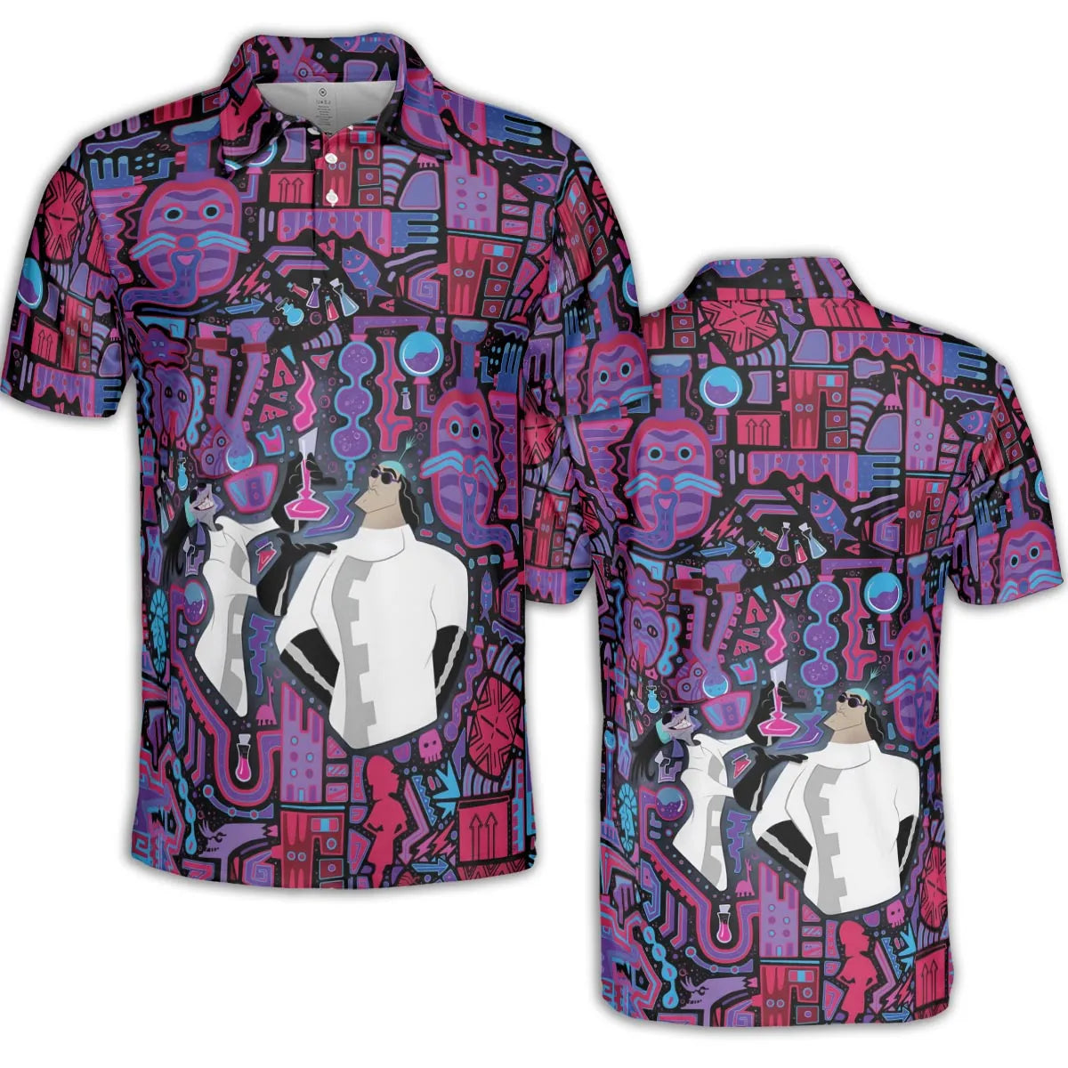 AOP Men/Women Polo Shirt - NWURK2VH