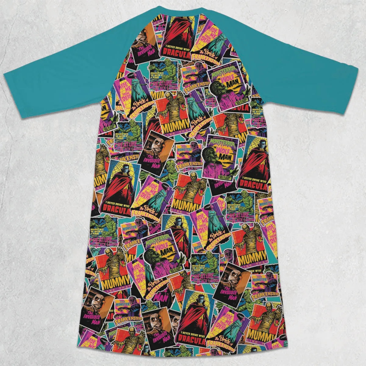3/4 Sleeve Raglan Dress - ZMTR4XB2