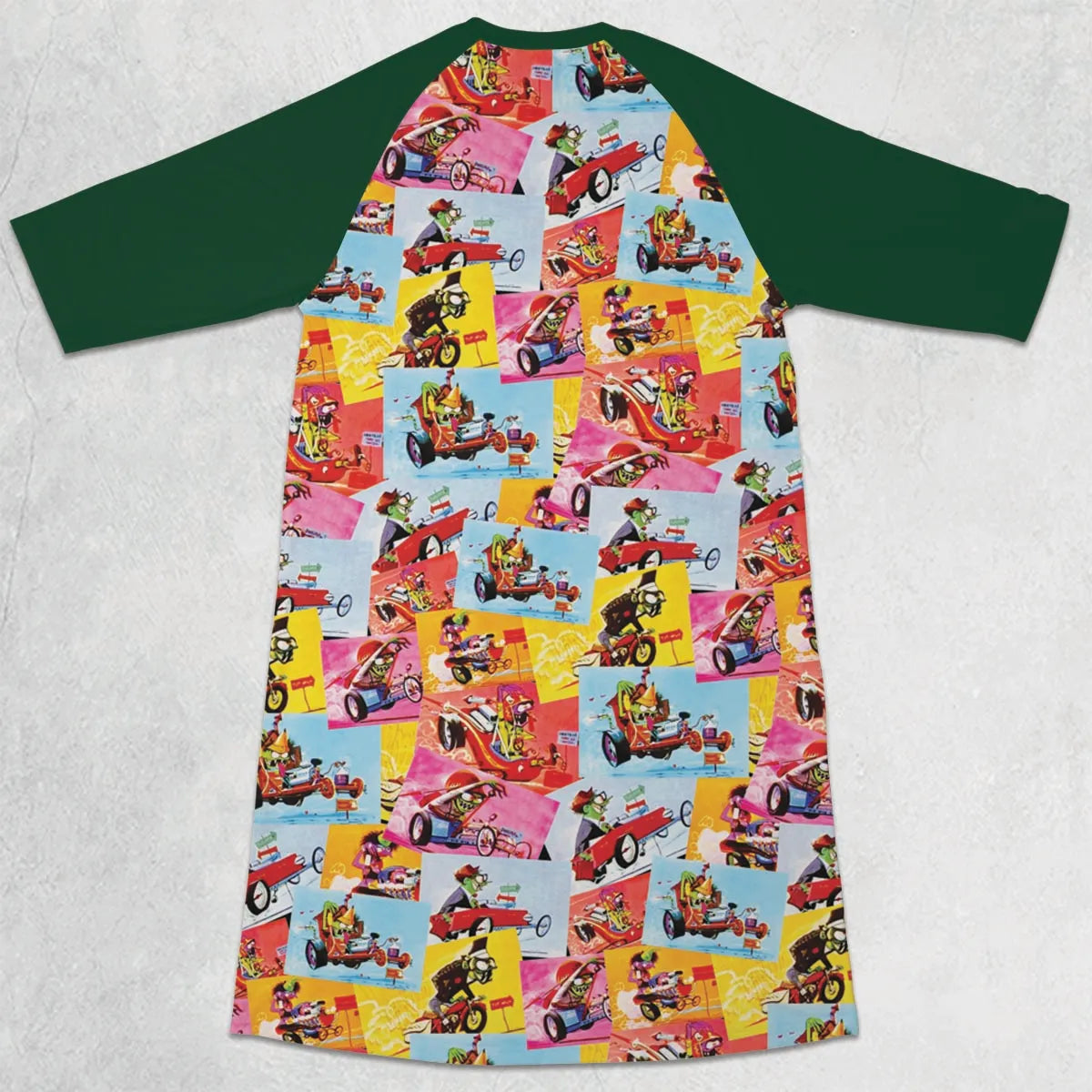 3/4 Sleeve Raglan Dress - LUBYRDZV