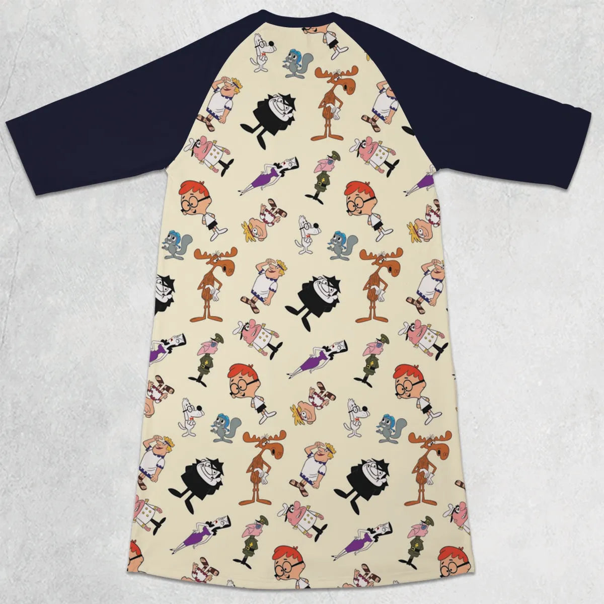 3/4 Sleeve Raglan Dress - 8VCRR9Z5