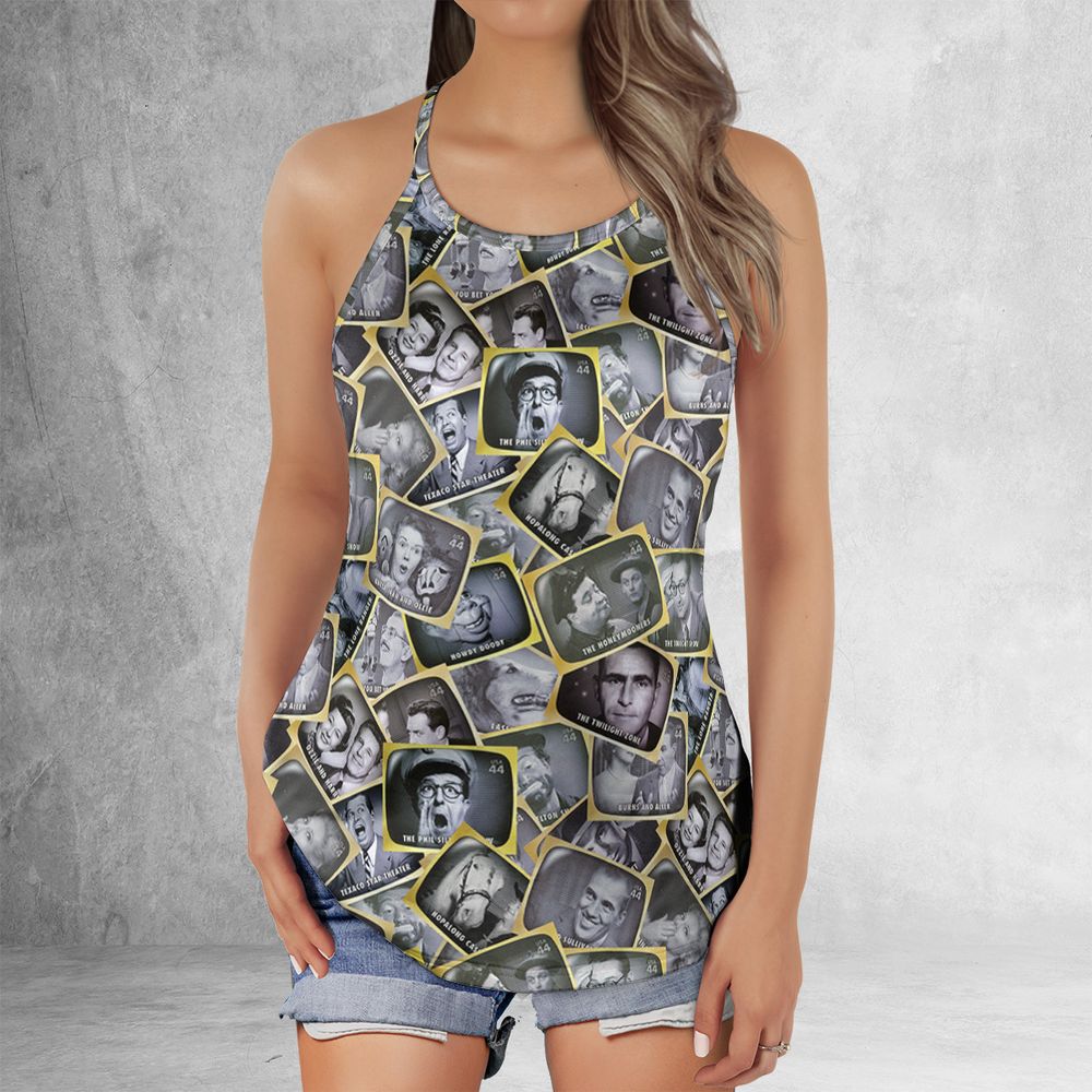 Criss Cross Tank Top - T8TGTUNX -  - 2
