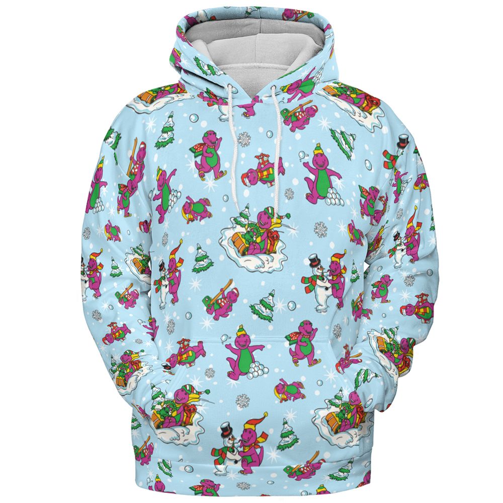 Barney and friend All-over Print Hoodie -  - 2