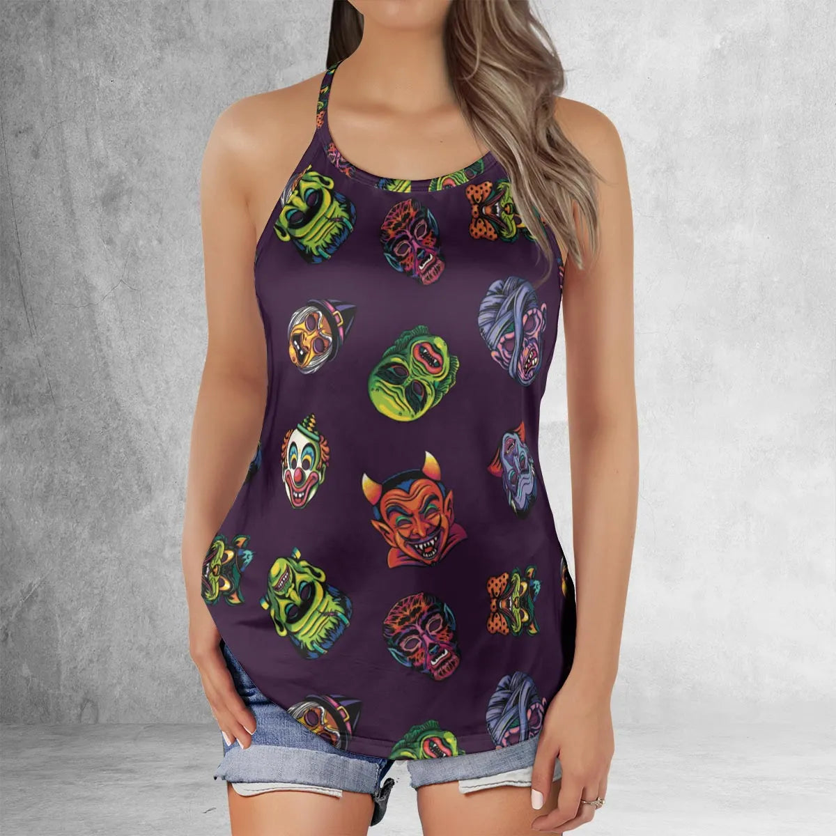 Criss Cross Tank Top - C1589M2Q