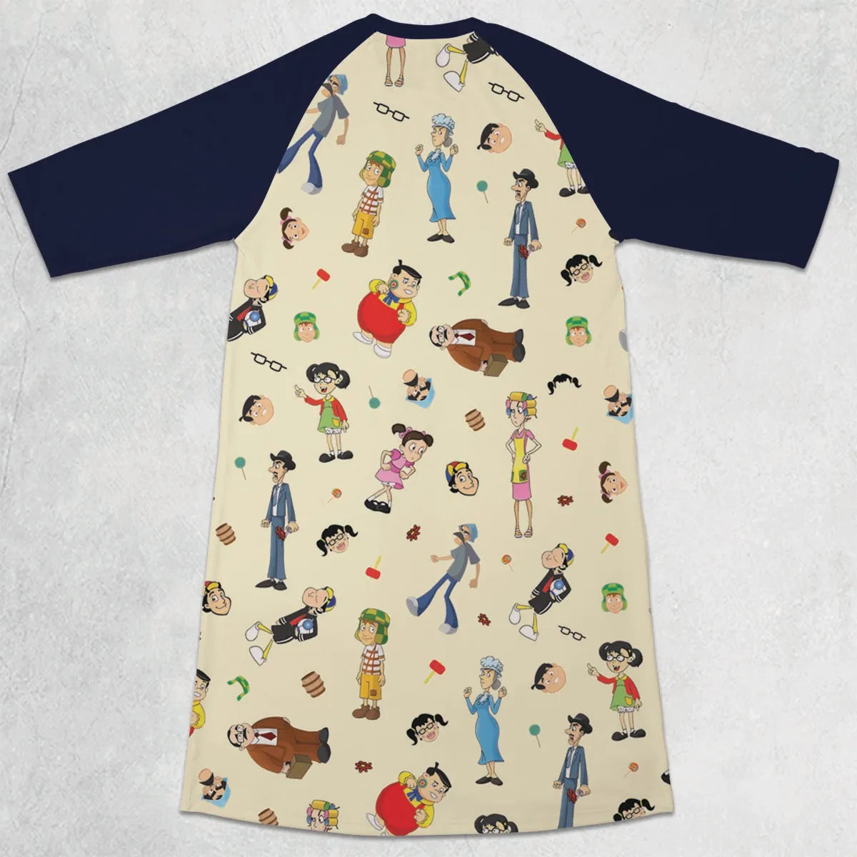 3/4 Sleeve Raglan Dress - U9M85MW9
