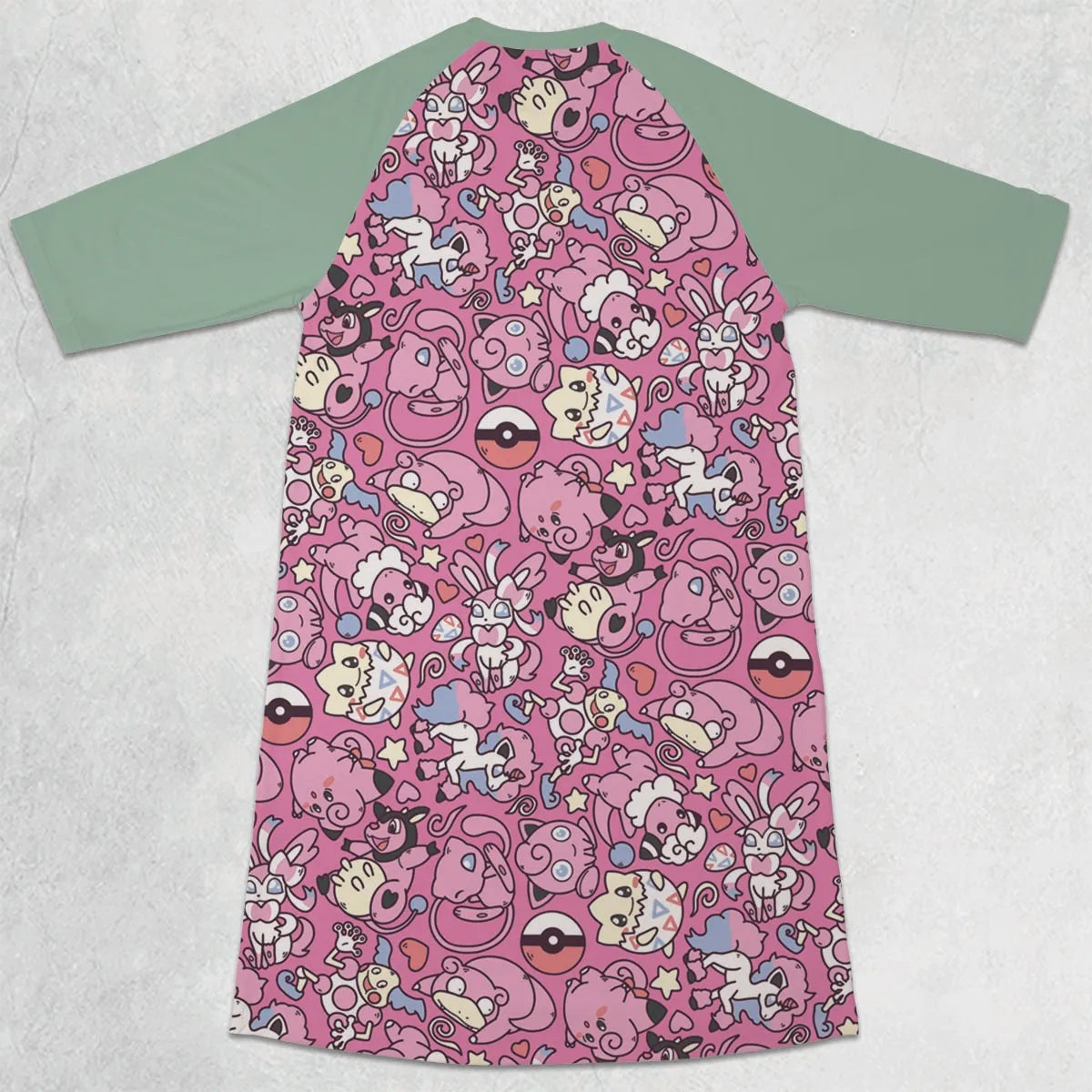 3/4 Sleeve Raglan Dress - 4ZWED5E2