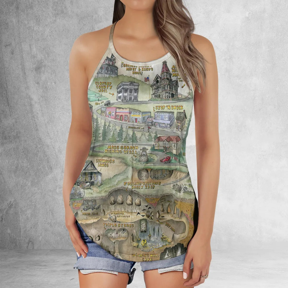Criss Cross Tank Top - KF8C2LUC