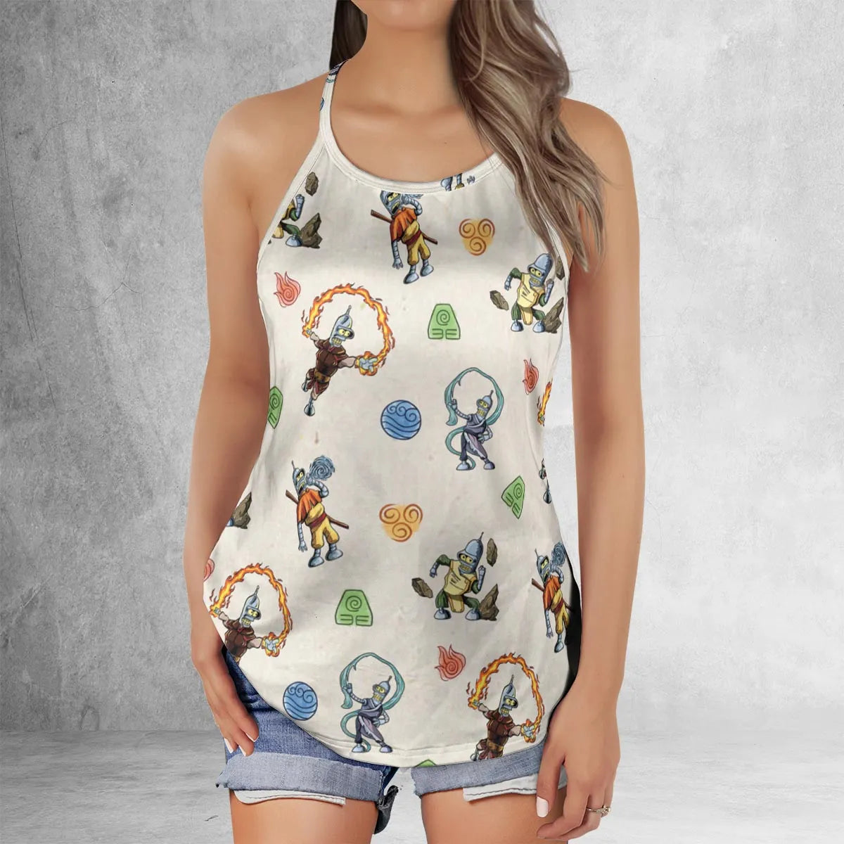 Criss Cross Tank Top - CZKK89L3