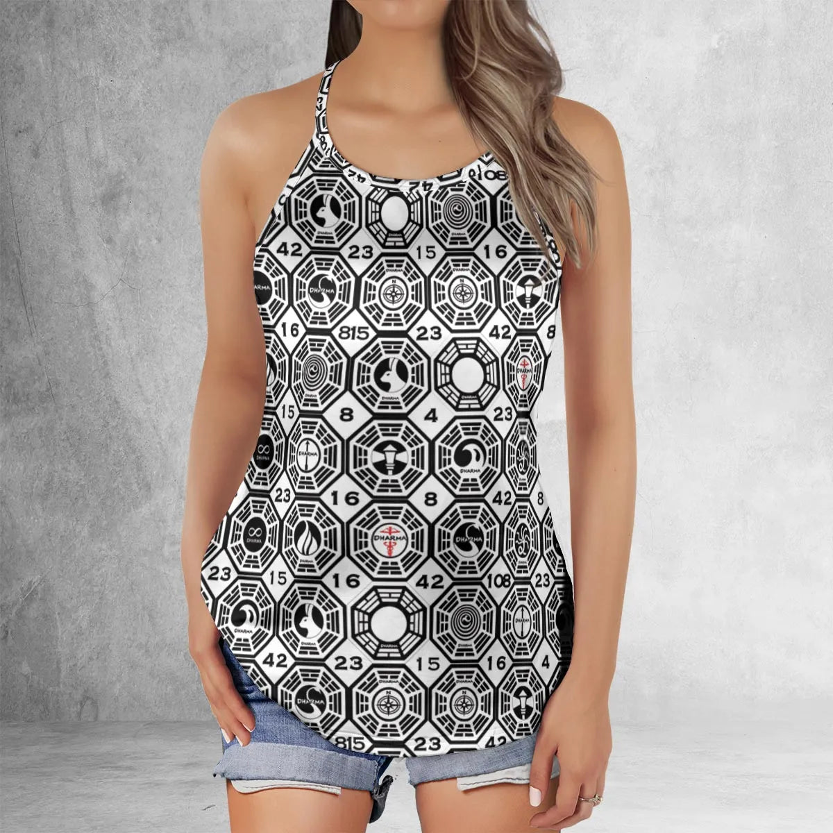 Criss Cross Tank Top - NDDGDYY8