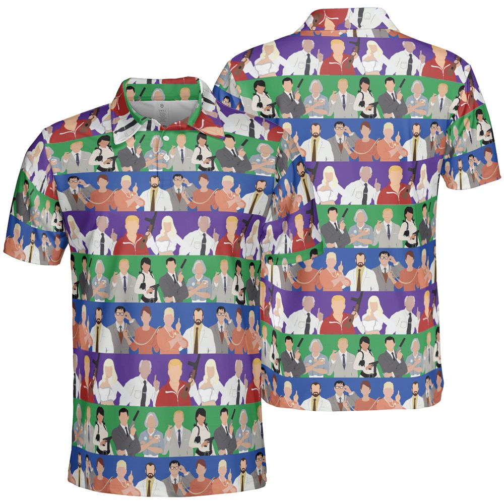 AOP Men/Women Polo Shirt - YBE6U5SB -  - 2