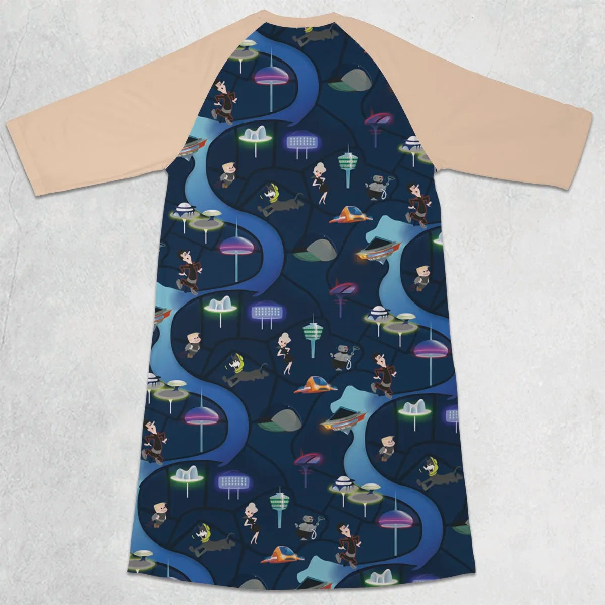 3/4 Sleeve Raglan Dress - 193QST9G