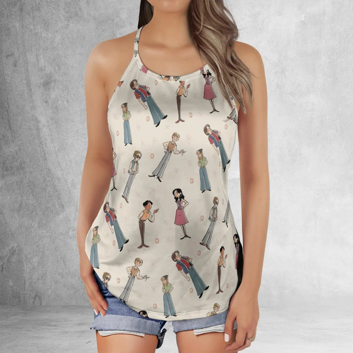 Criss Cross Tank Top - BDMQBZL9