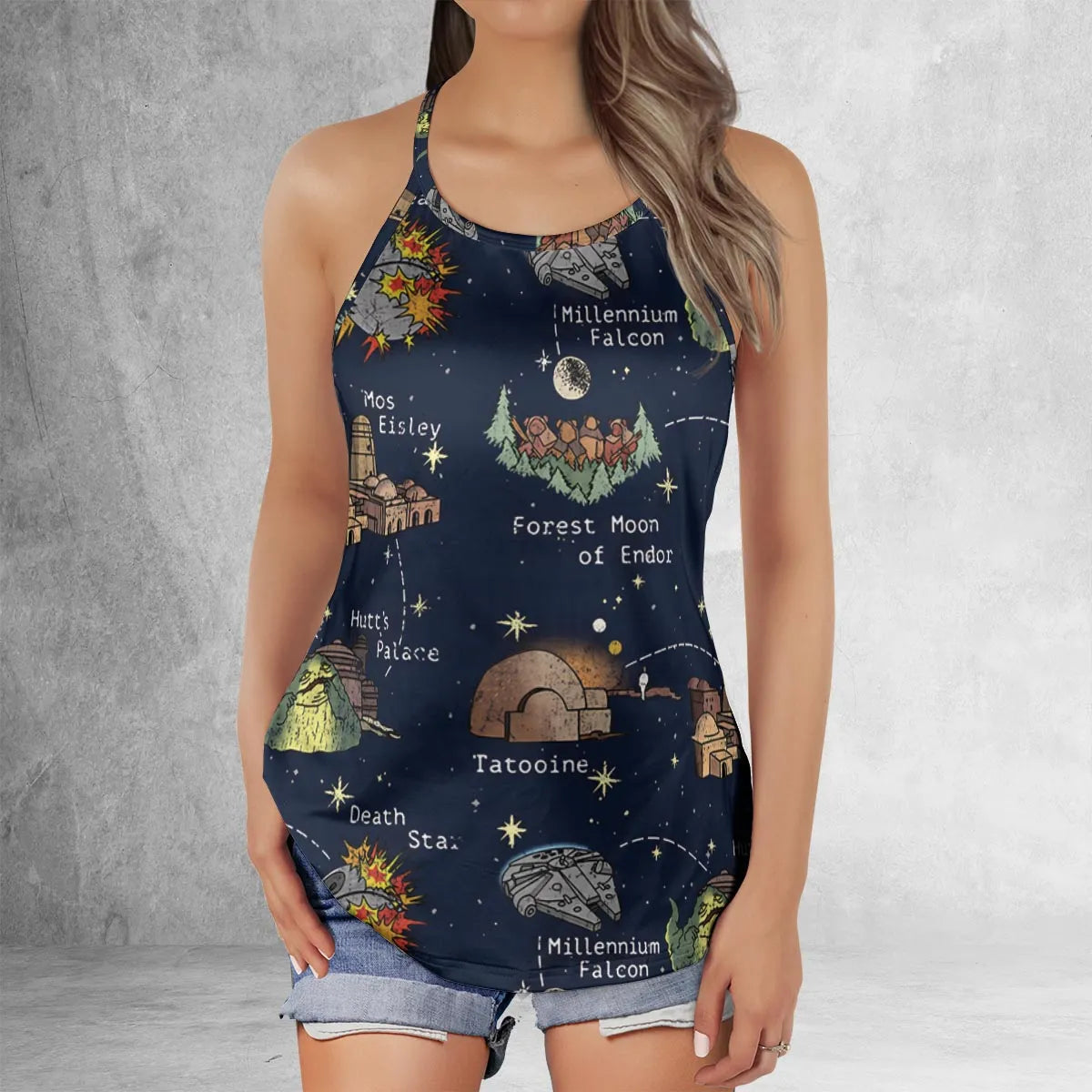 Criss Cross Tank Top - J3AUYCE2