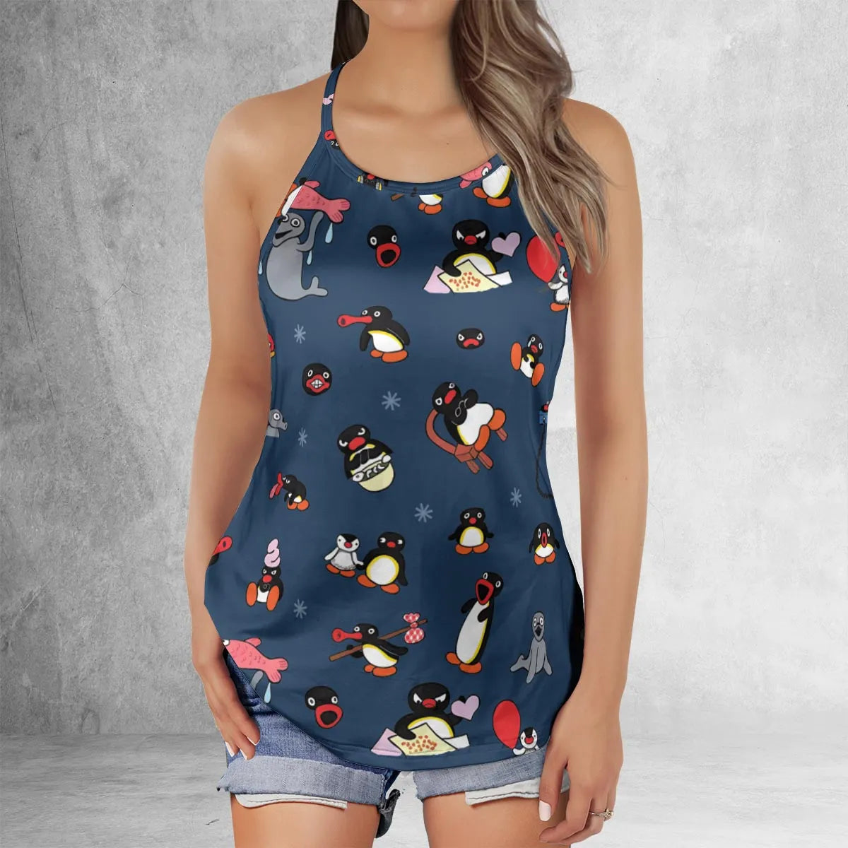 Criss Cross Tank Top - ZEM5USPF