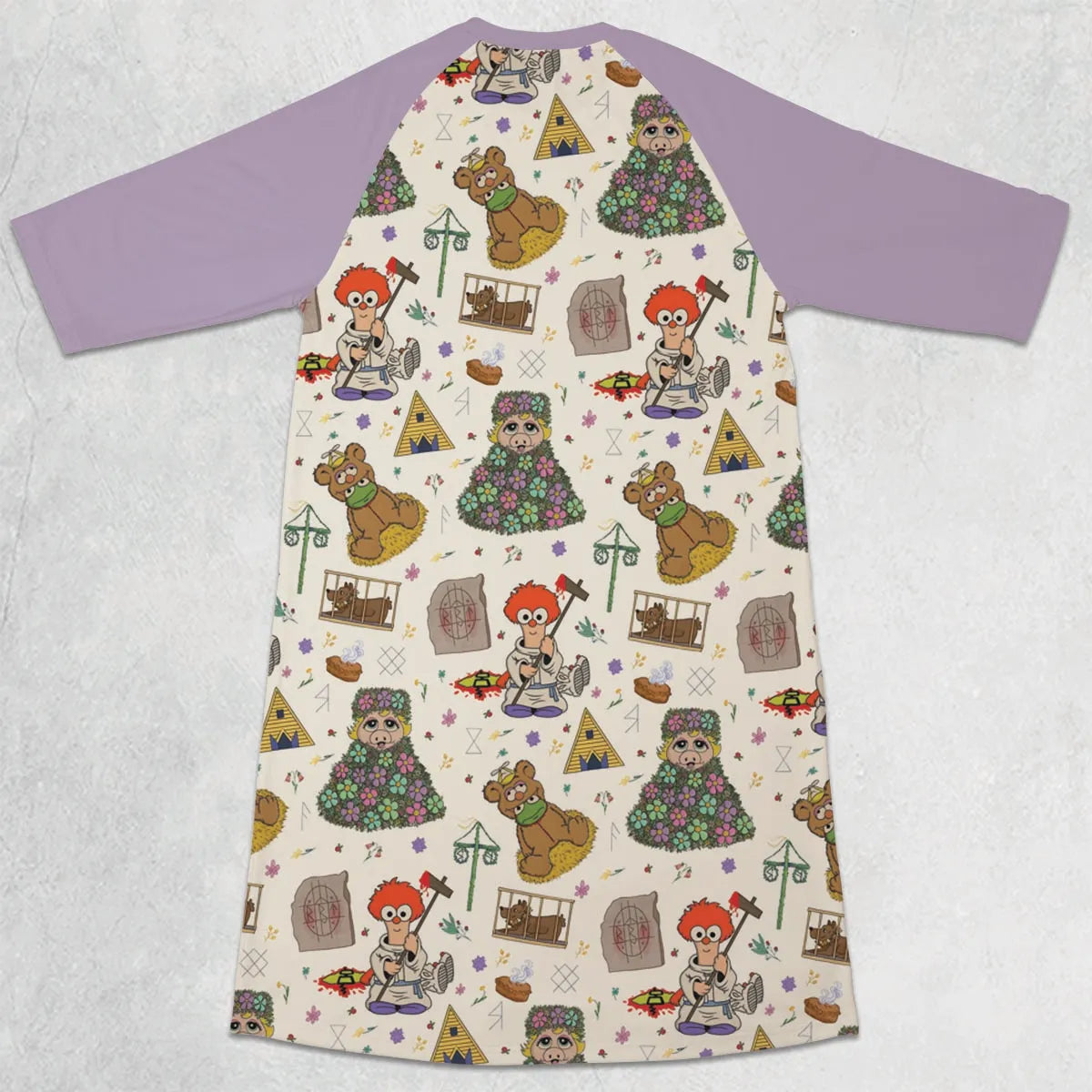 3/4 Sleeve Raglan Dress - 7WXG4MET