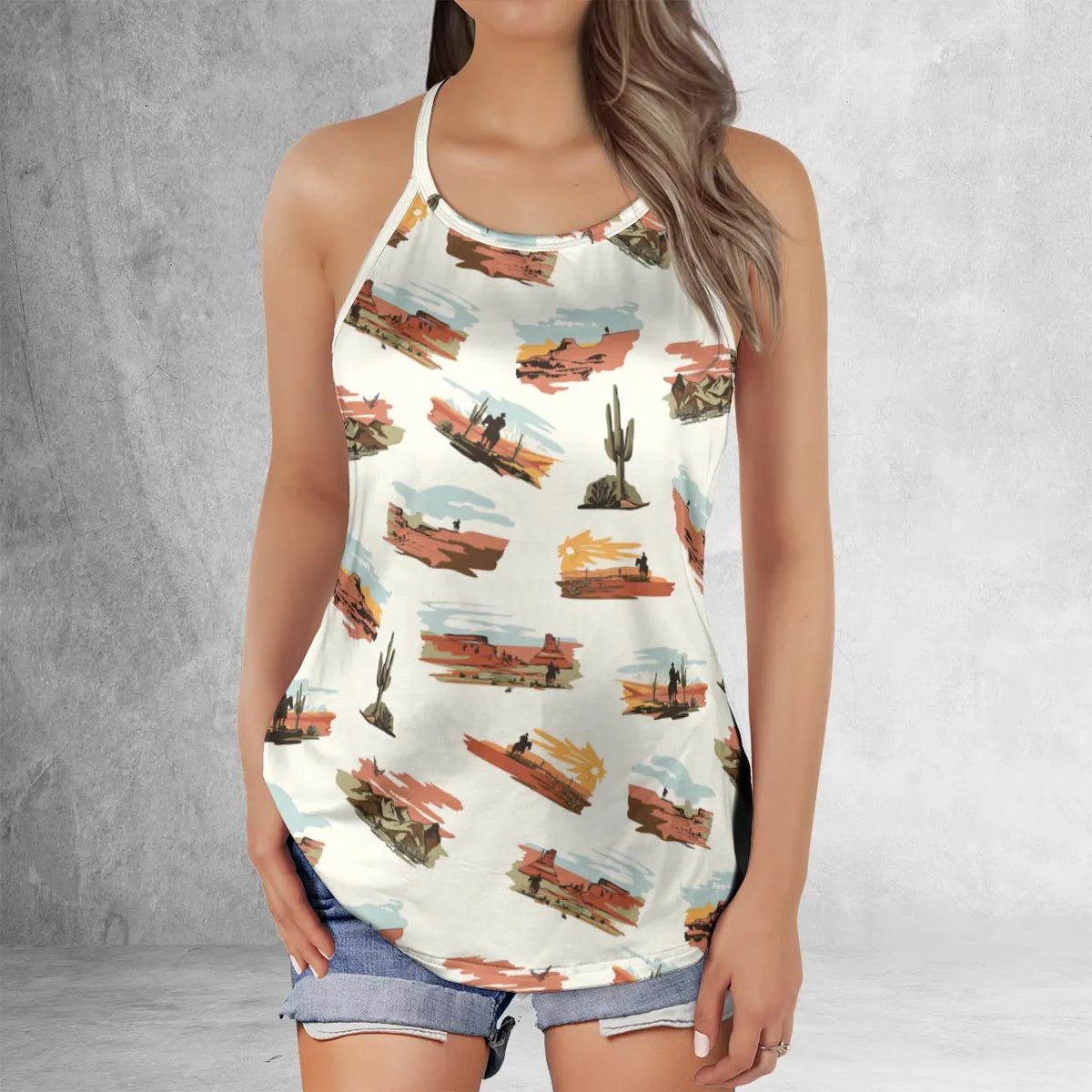 Criss Cross Tank Top - 4ED5JD5X