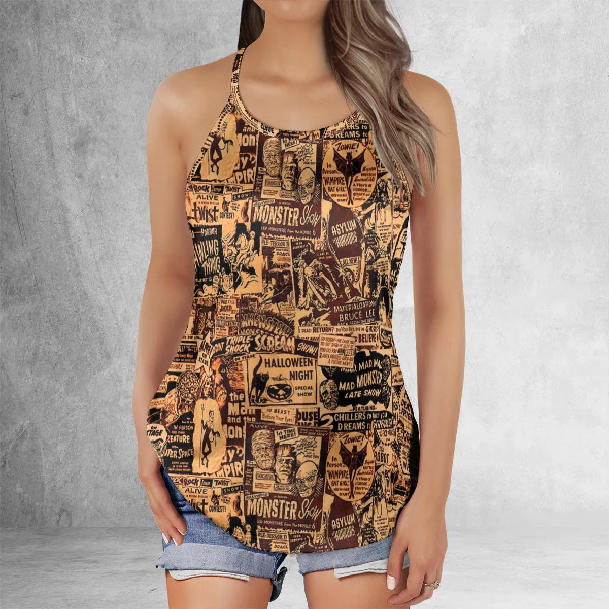 Criss Cross Tank Top - 63A97RVF