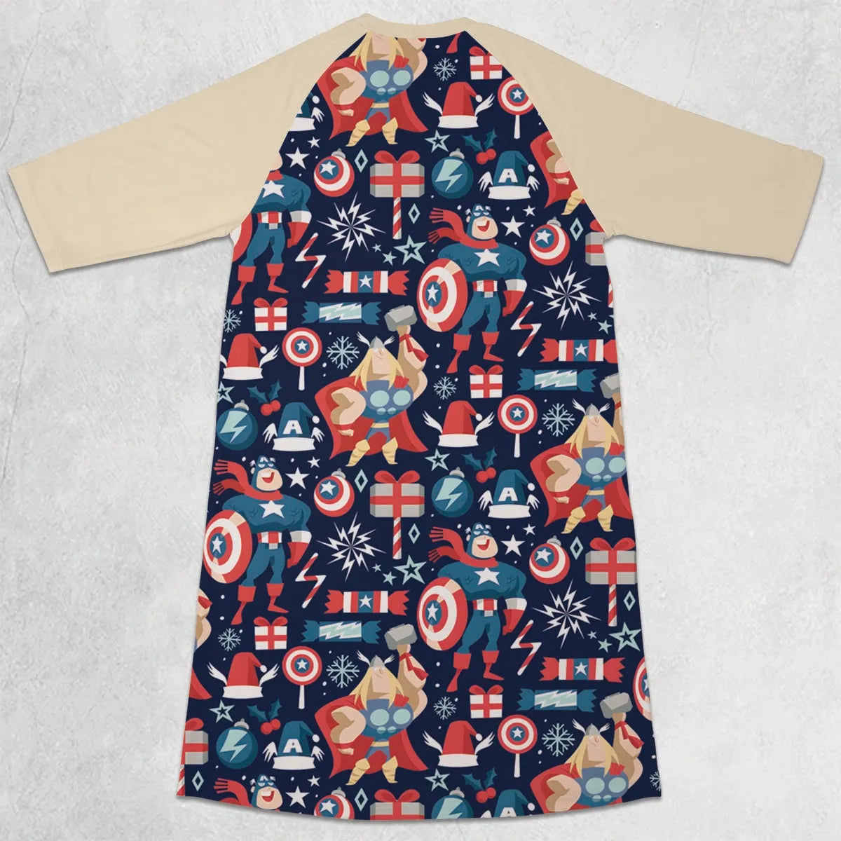 3/4 Sleeve Raglan Dress - 2J15Y7PR
