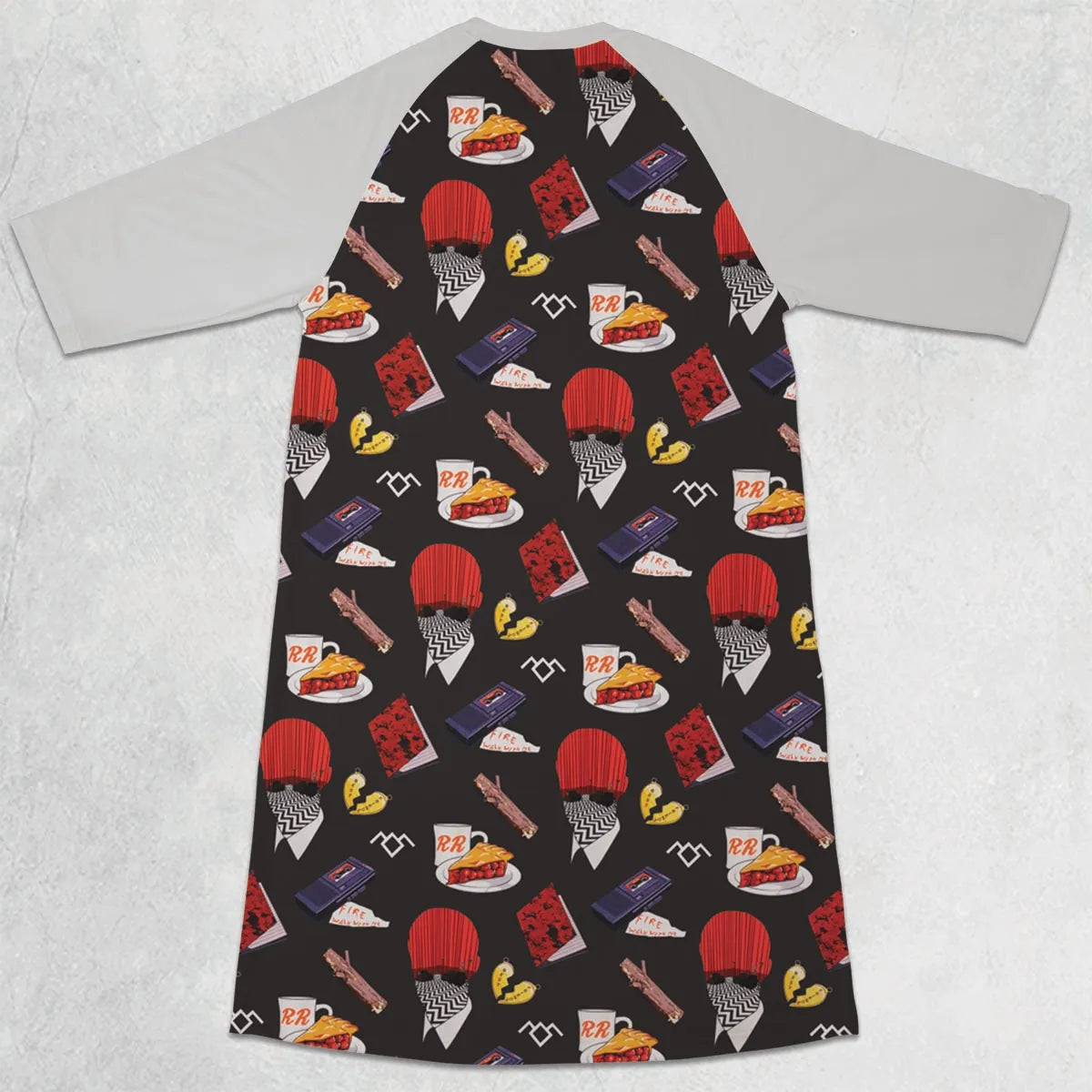 3/4 Sleeve Raglan Dress - K3GWYZAP