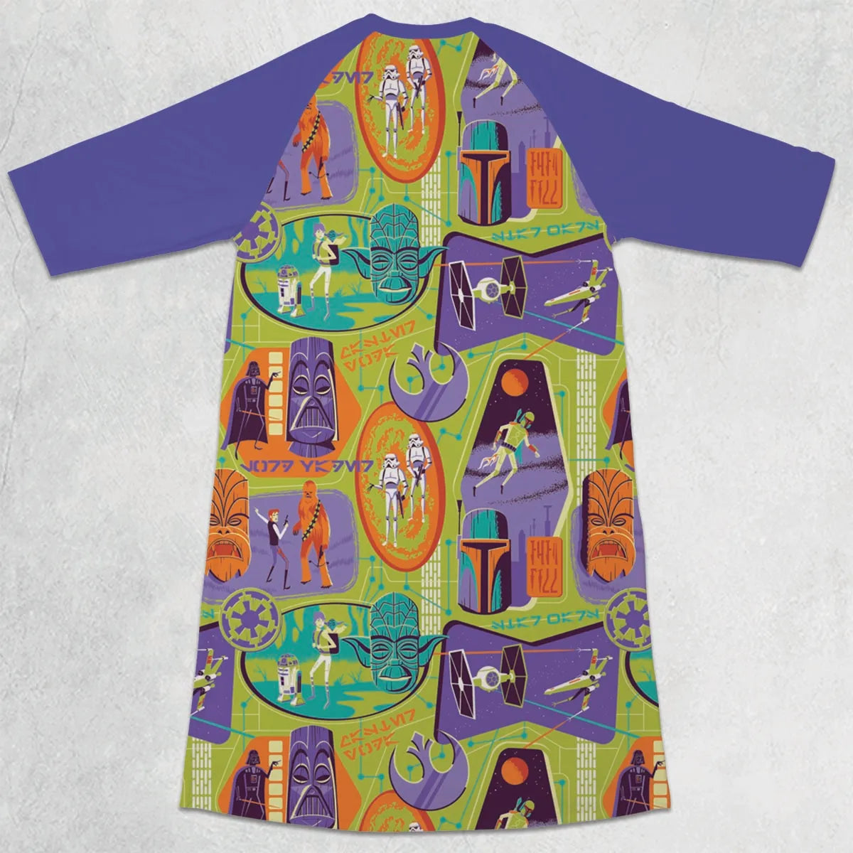3/4 Sleeve Raglan Dress - V3UAYGH7